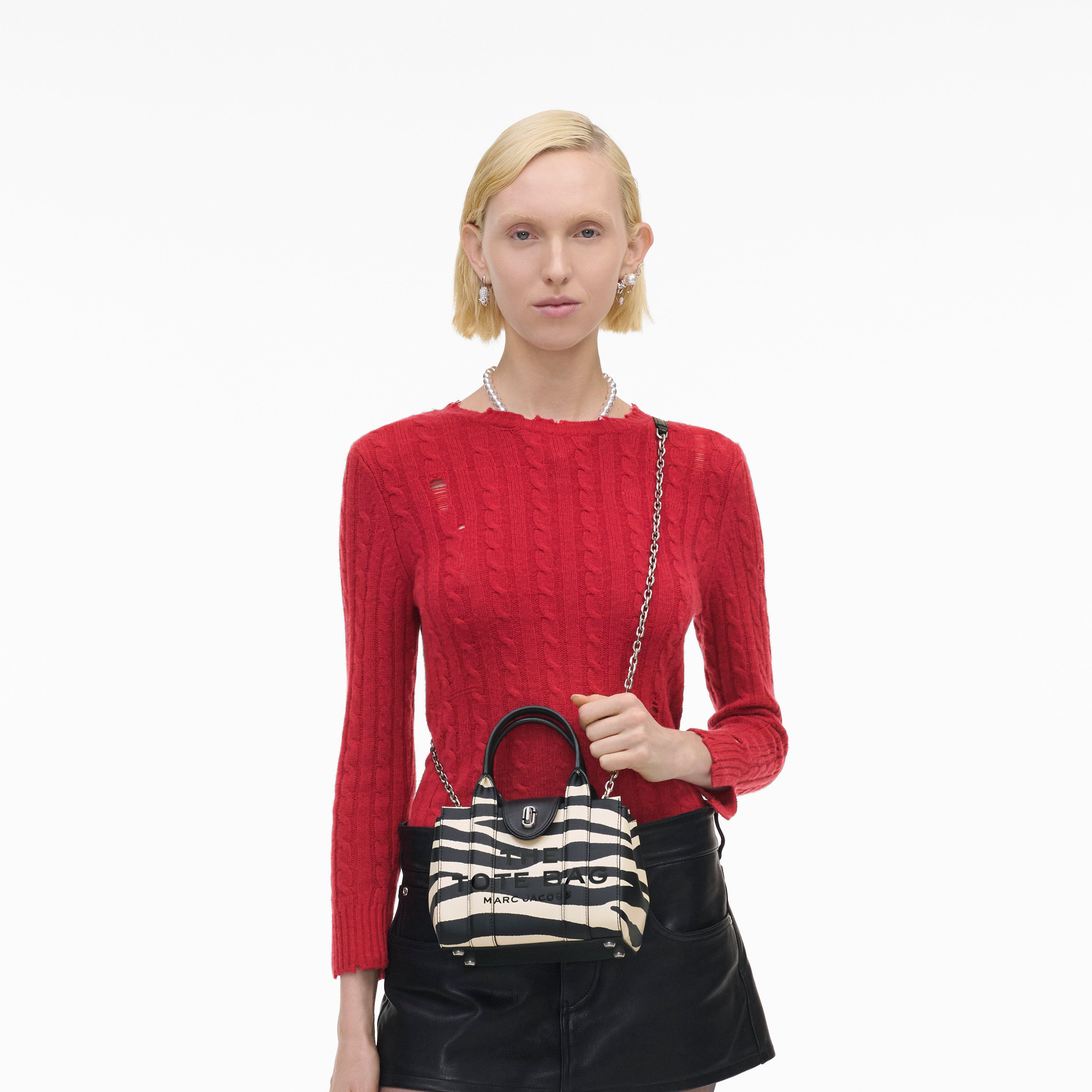 マークジェイコブス トートバッグ ゼブラ レザー ターンロック クロスボディ まとめオープンテープレトロレア-マークジェイコブス ゼブラ レザー