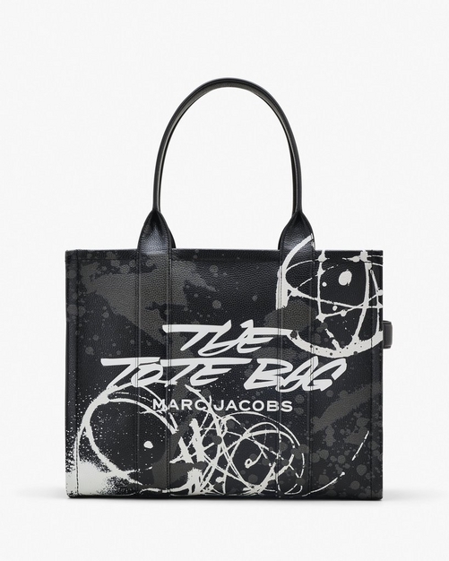 Futura x Marc Jacobs Leather Large Tote Bag