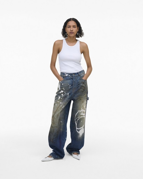 Futura x Marc Jacobs Painted Oversized Jean | Marc Jacobs