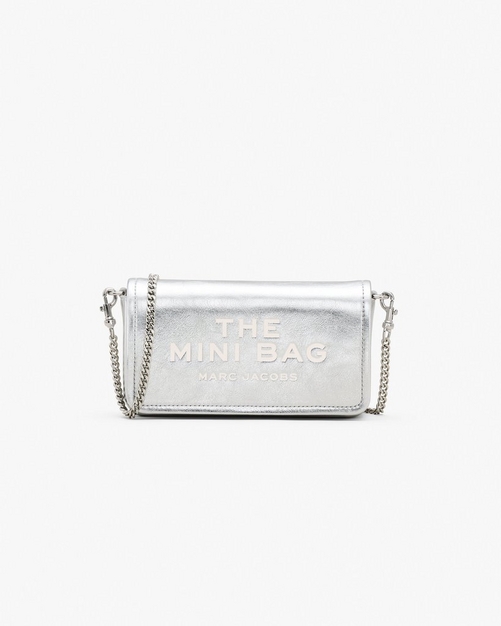 The Metallic Leather Chain Mini Bag Marc Jacobs Site Officiel