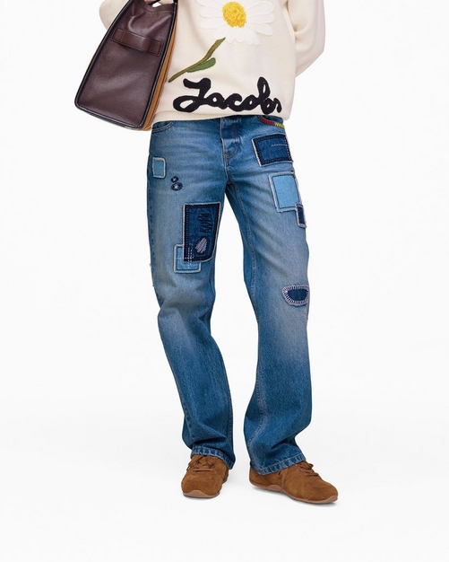 デニム・ジーパン MARC JACOBS 'The Rip And Repair Straight Jean' jeans Marc jacobs 'the rip and repair straight jean' jeans