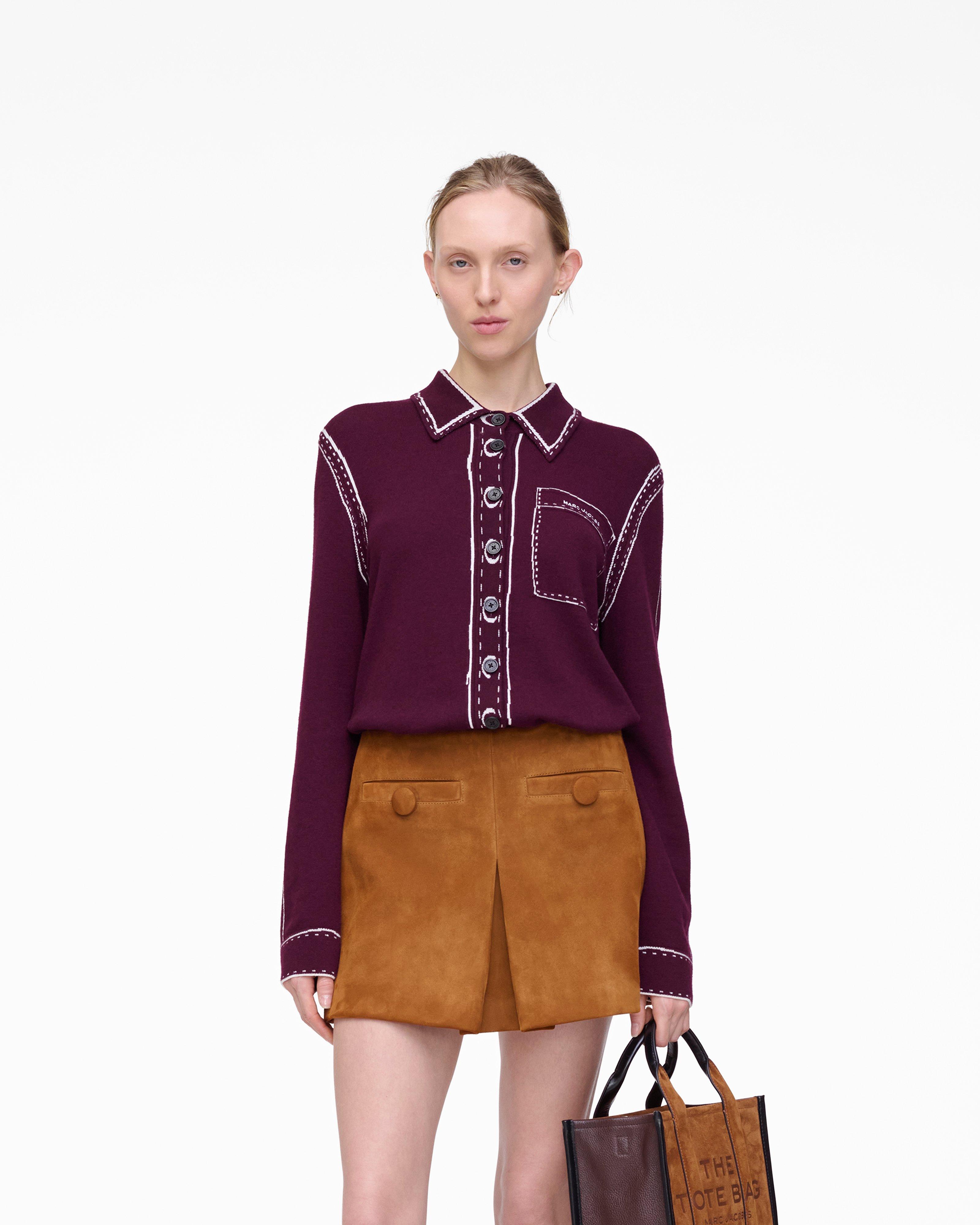 新品マークジェイコブスシルクカシミヤベロアニットセーター水色ブラックトロンプィユ Marc Jacobs（マークジェイコブス）ニットセーター - FARFETCH