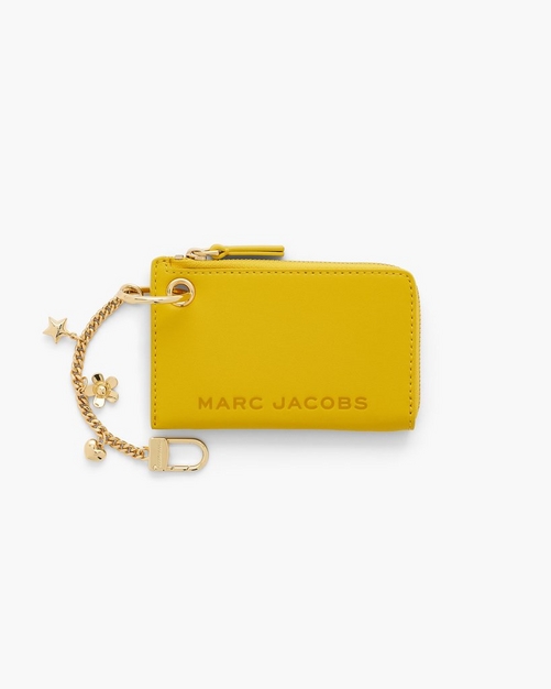 国内発送【MARC JACOBS】レザー コイン パース バッグ チャーム MJI_2S5SCH013S01_678_F8F8F8_4-