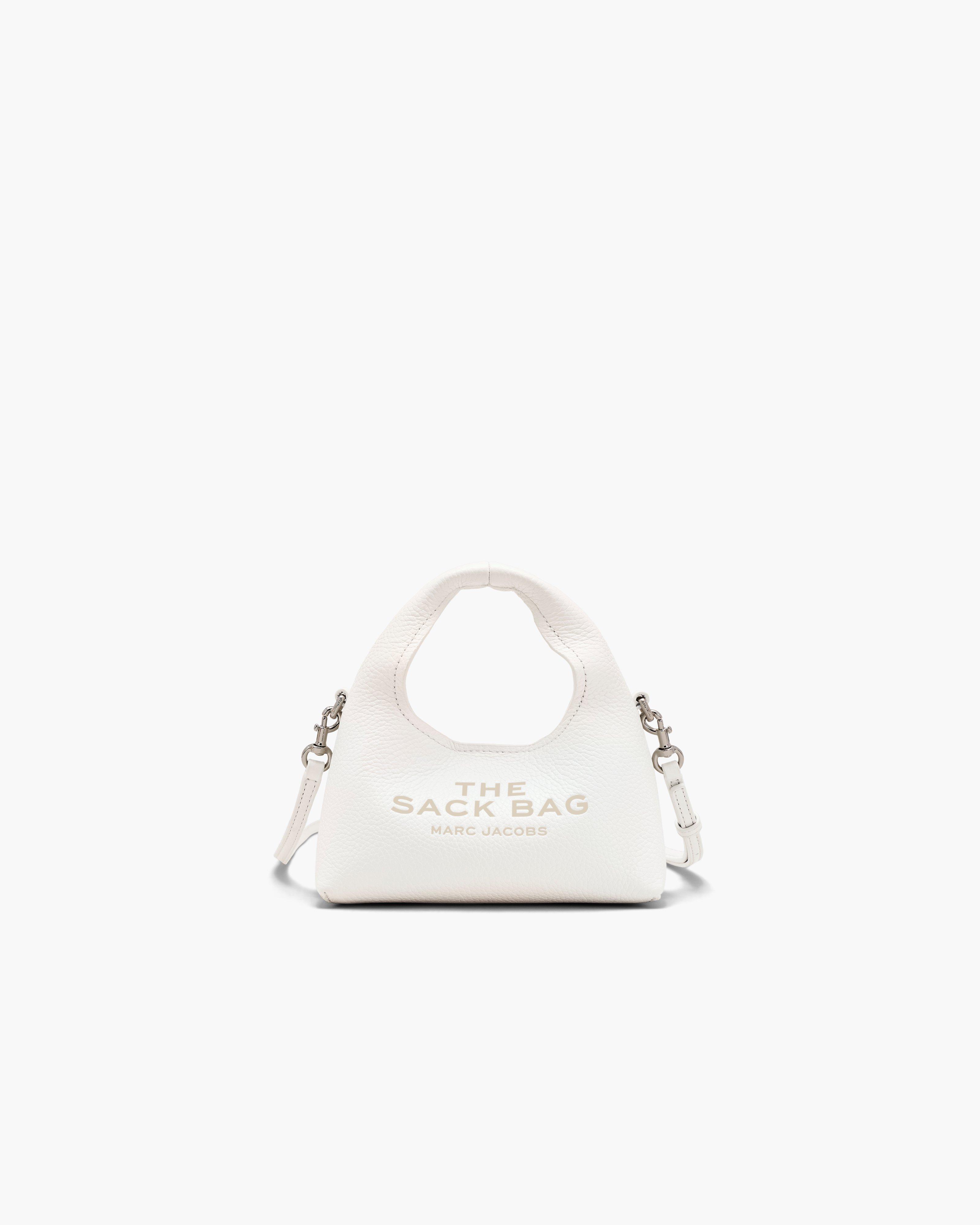 マークジェイコブス ザ サックバッグ ミニハンドバッグ ポーチ付き ホワイト ポーチ付き】MARC JACOBS マークジェイコブス ザ サックバッグ ミニ