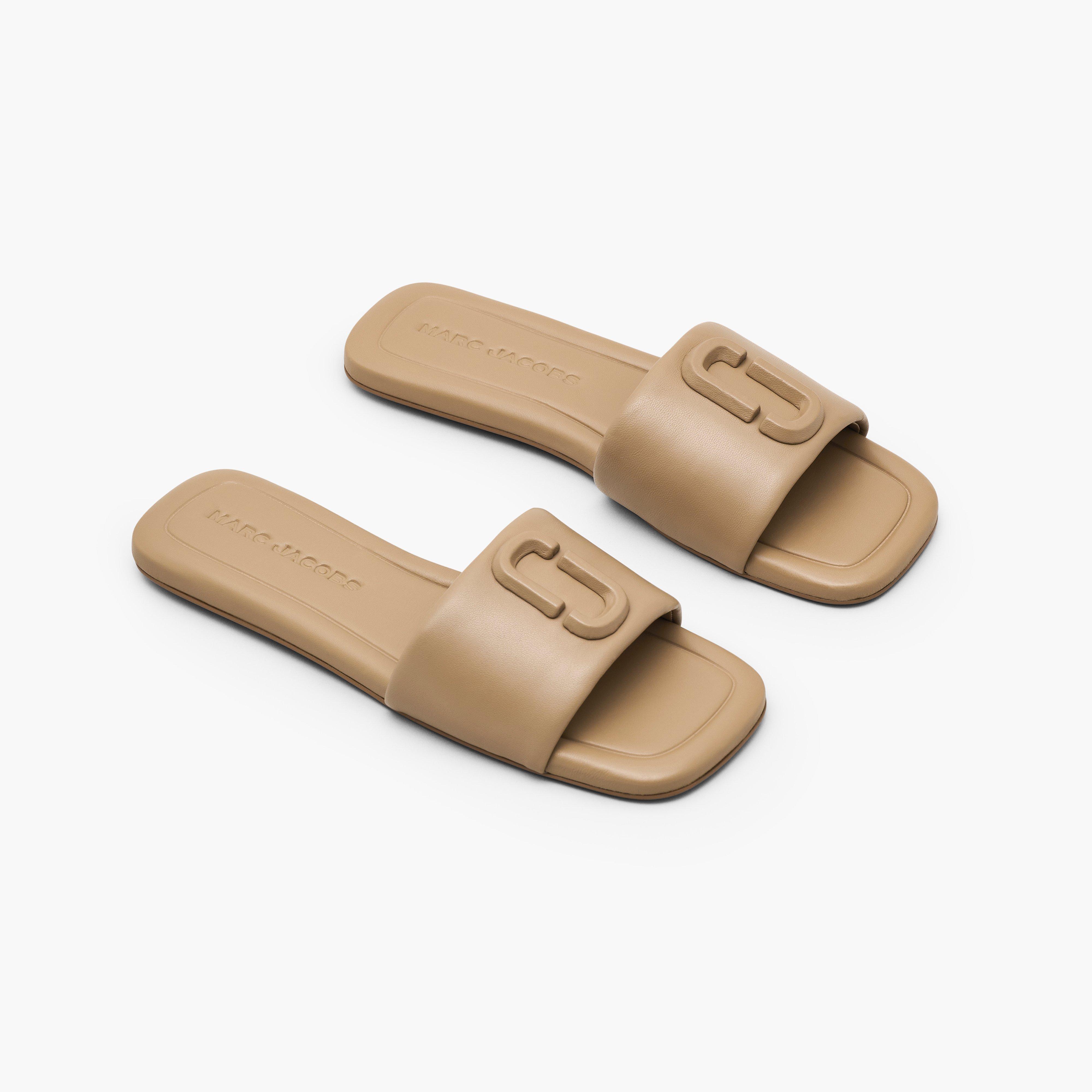 The J Marc Leather Sandal - CAMEL