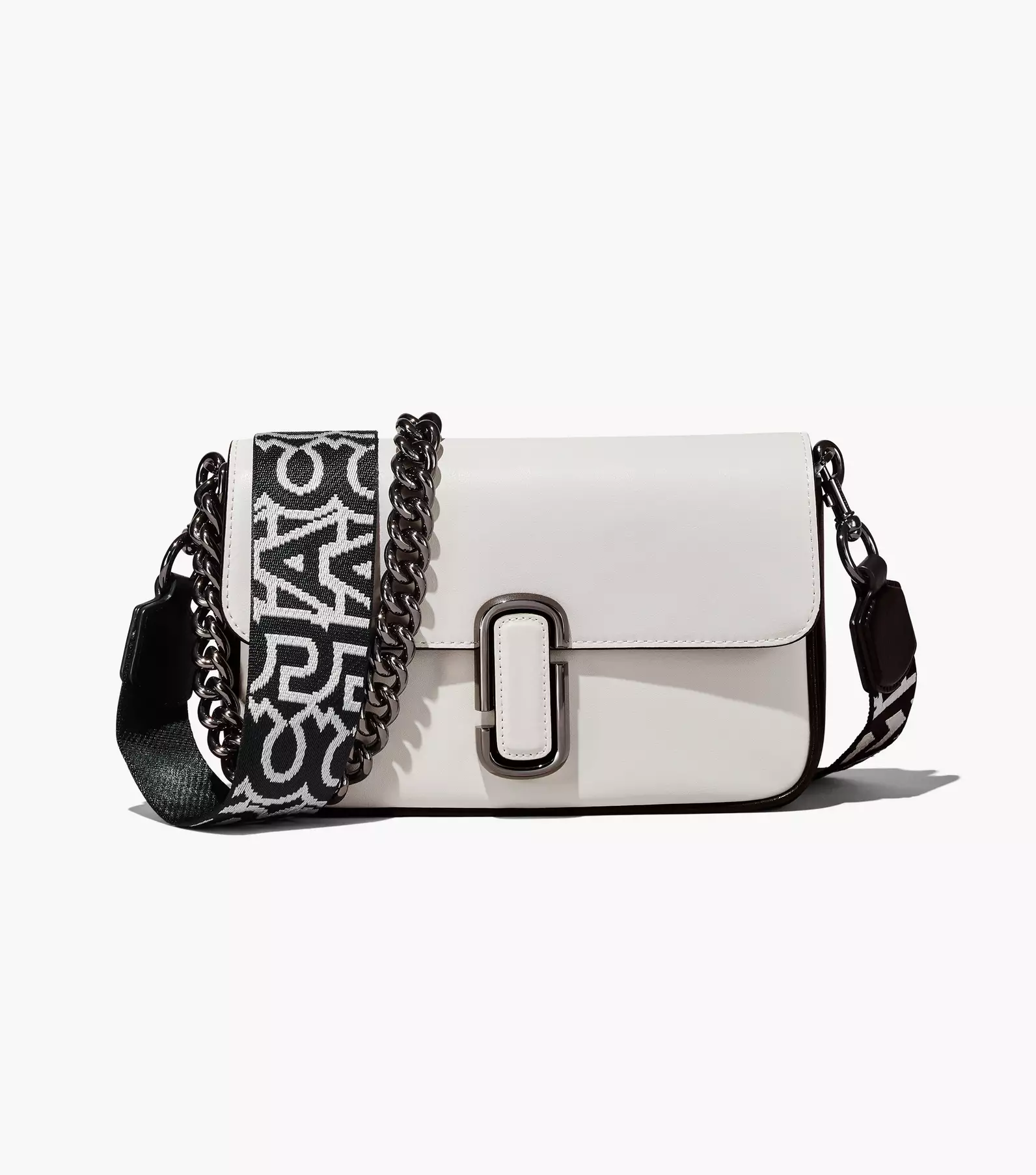 Shop Marc Jacobs The Snapshot Bicolor Leather Crossbody Bag