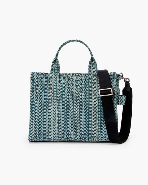 The Washed Monogram Denim Medium Tote Bag Marc Jacobs Official Site