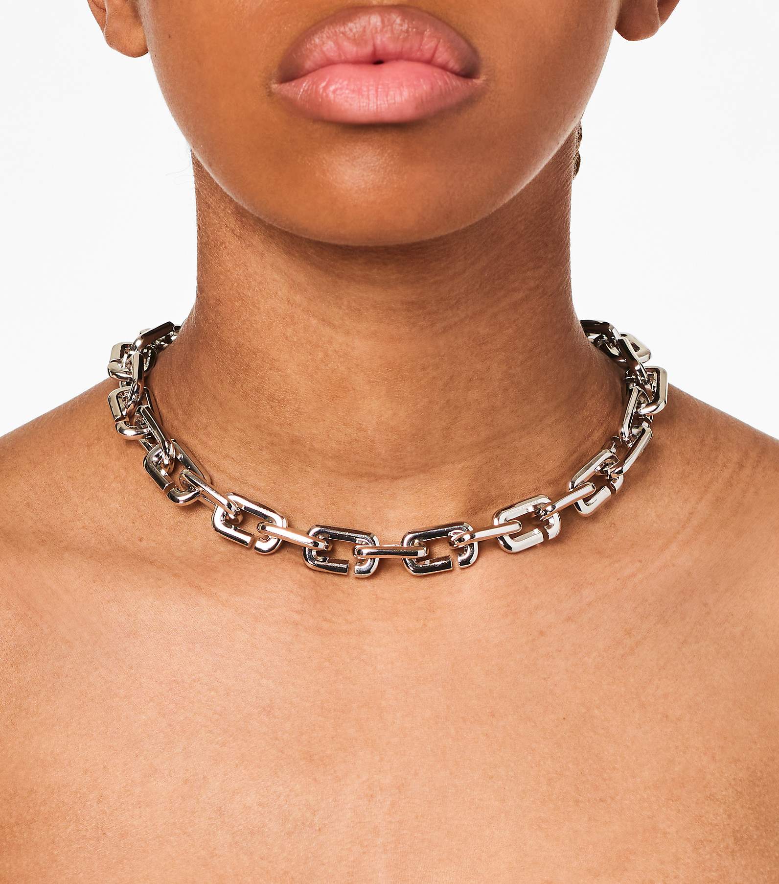 Marc Jacobs Monogram Chain Link Silver-tone Bracelet in Metallic