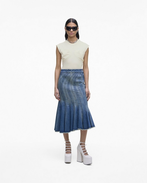 The Wave Denim Skirt | Marc Jacobs | Official Site The Wave Denim Skirt | Marc Jacobs | Official Site