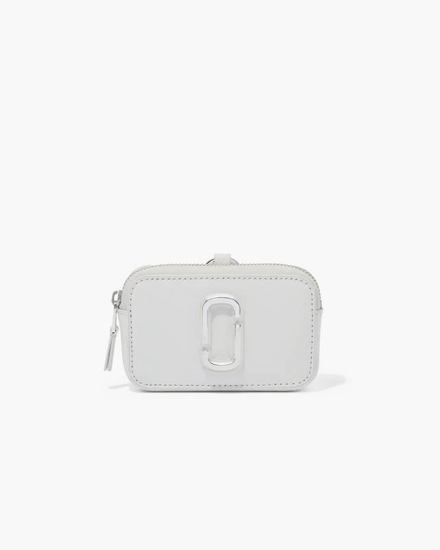 Túi xách nữ Marc Jacobs màu nâu xám The Snapshot Ink Grey Leather