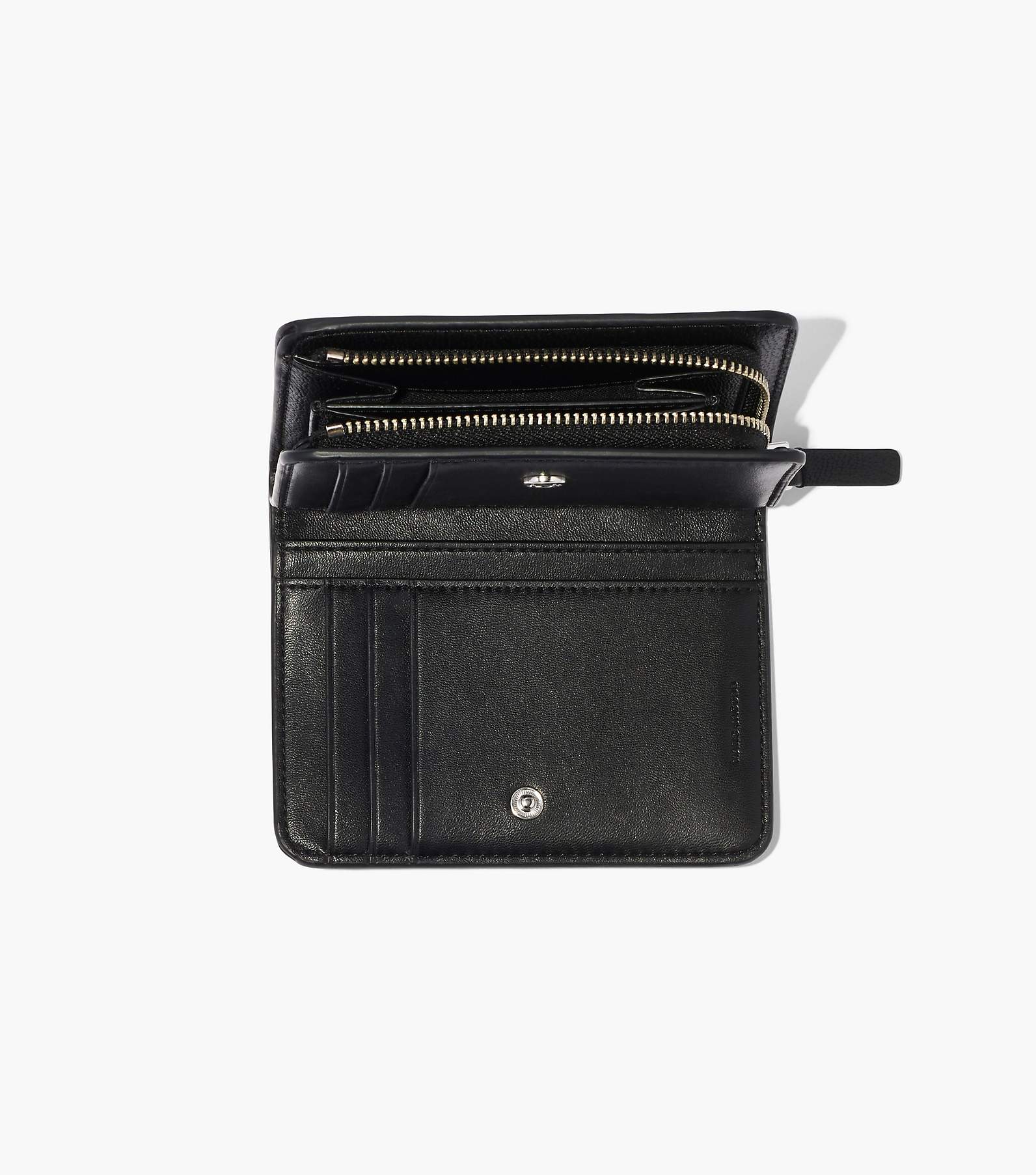 Marc Jacobs Mini The Monogram Compact Wallet in Black