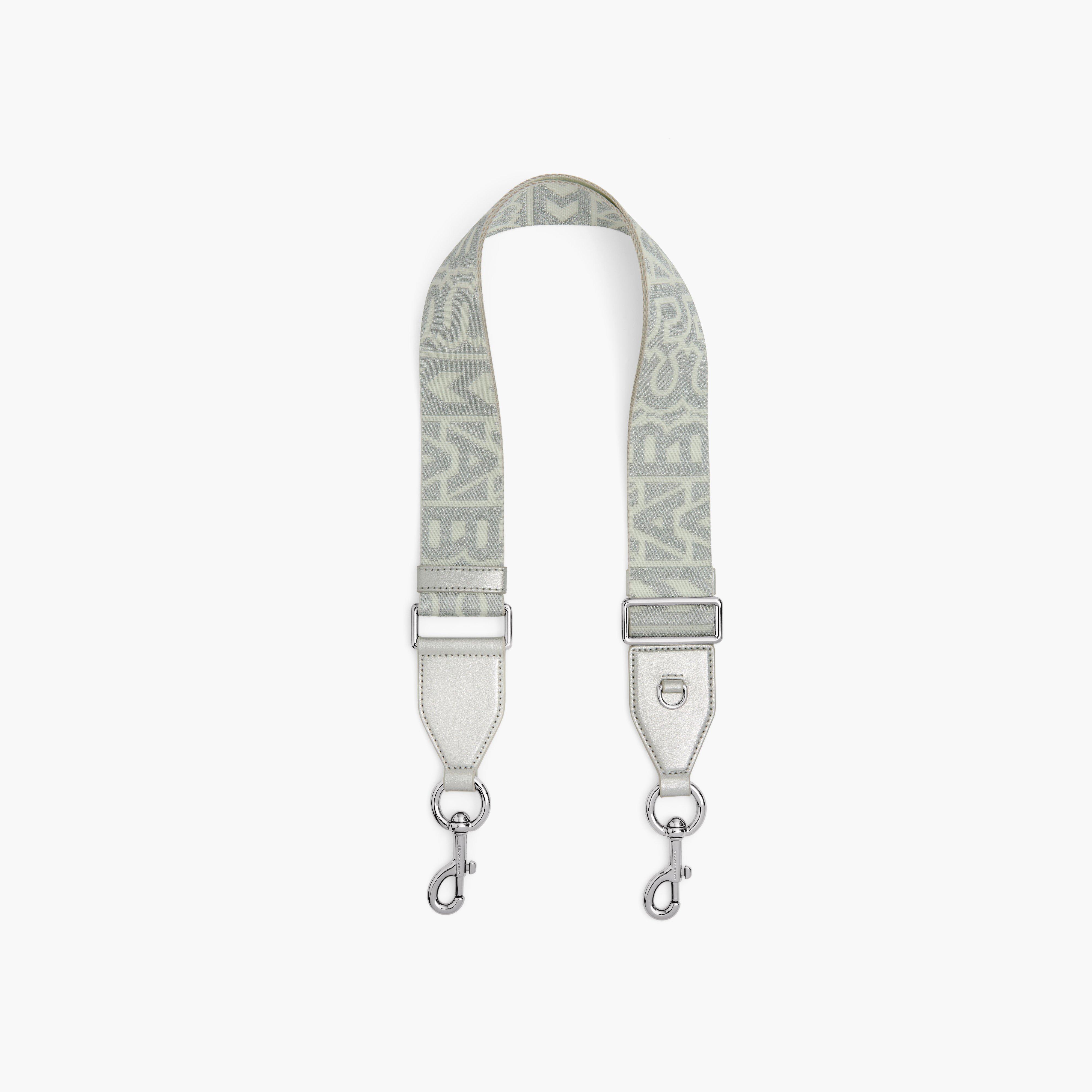 Marc by Marc jacobs The Monogram Utility Webbing Strap,WHITE/SILVER