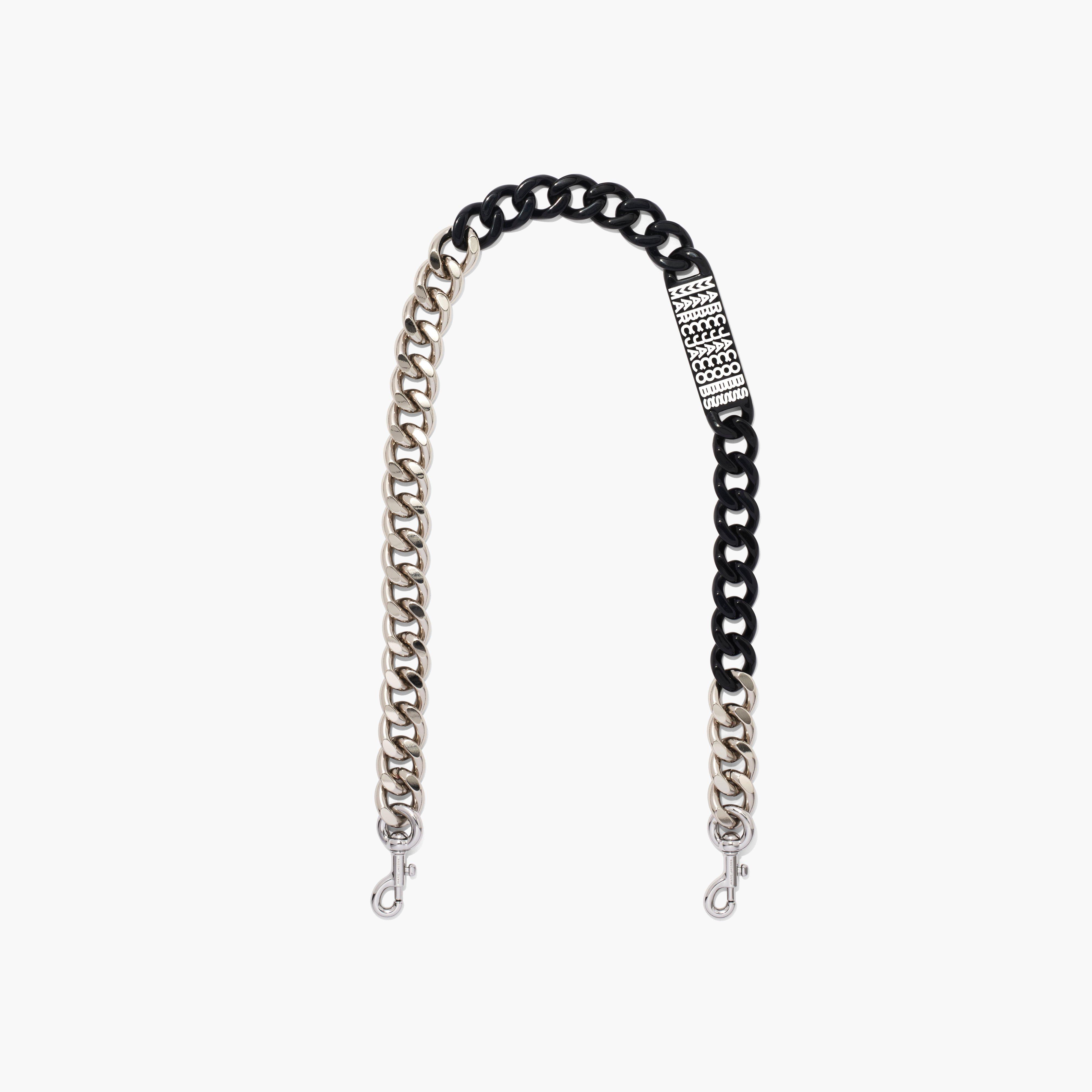 Marc by Marc jacobs The Barcode Chain Shoulder Strap,NICKEL/BLACK