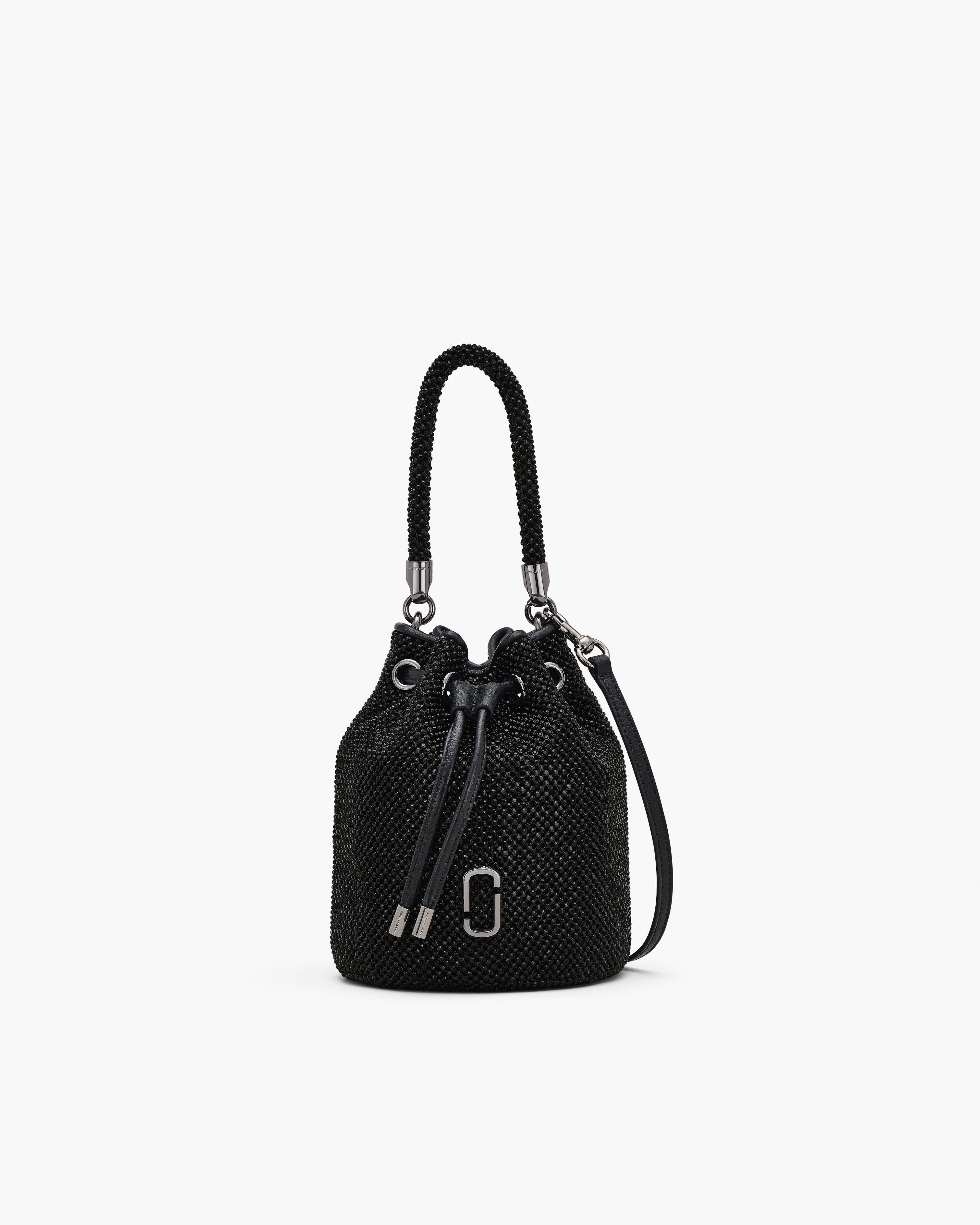 MARC JACOBS Marc Jacobs The Rhinestone Mini Bucket Bag in Black