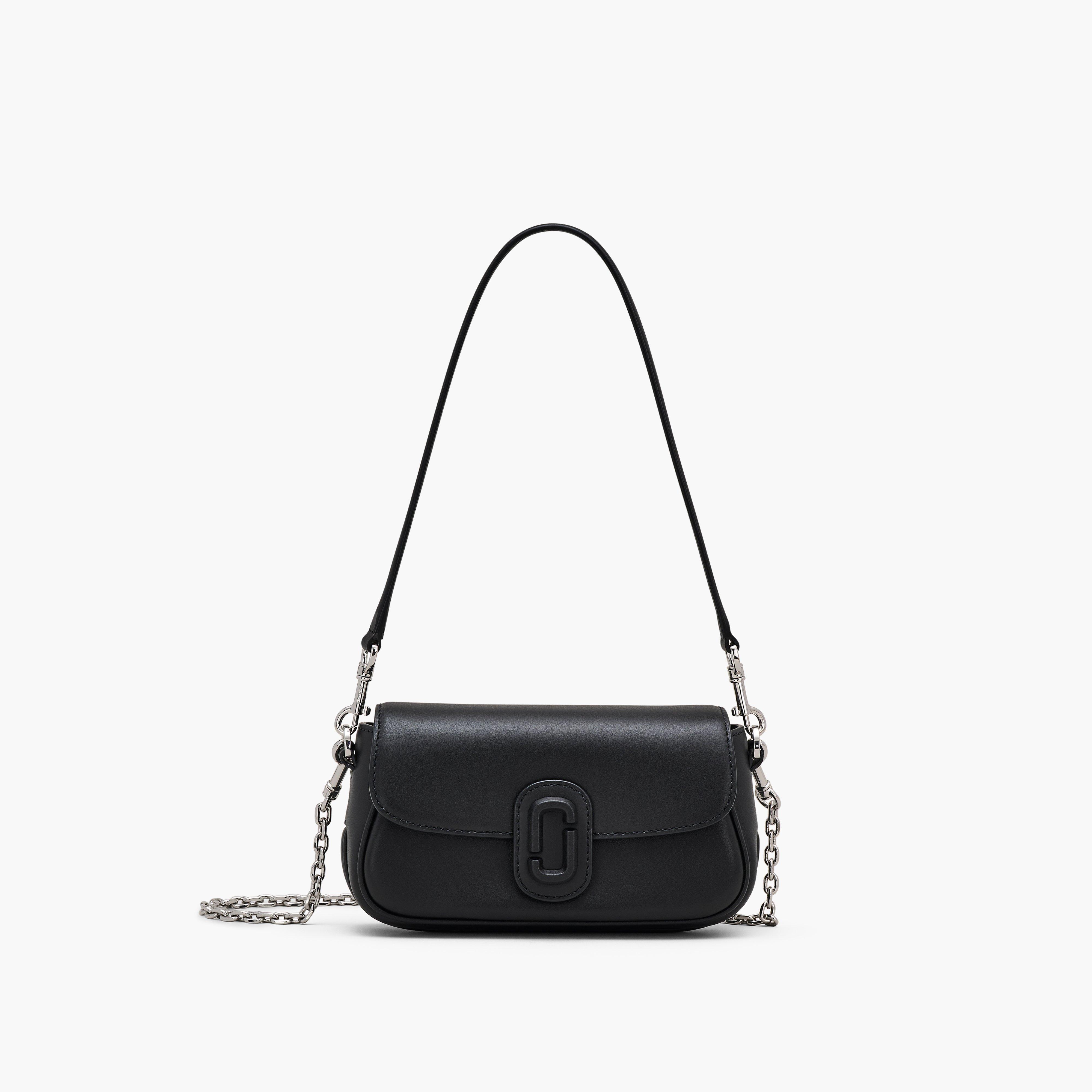 THE LEATHER COVERED J MARC SHOULDER BAG SMALL