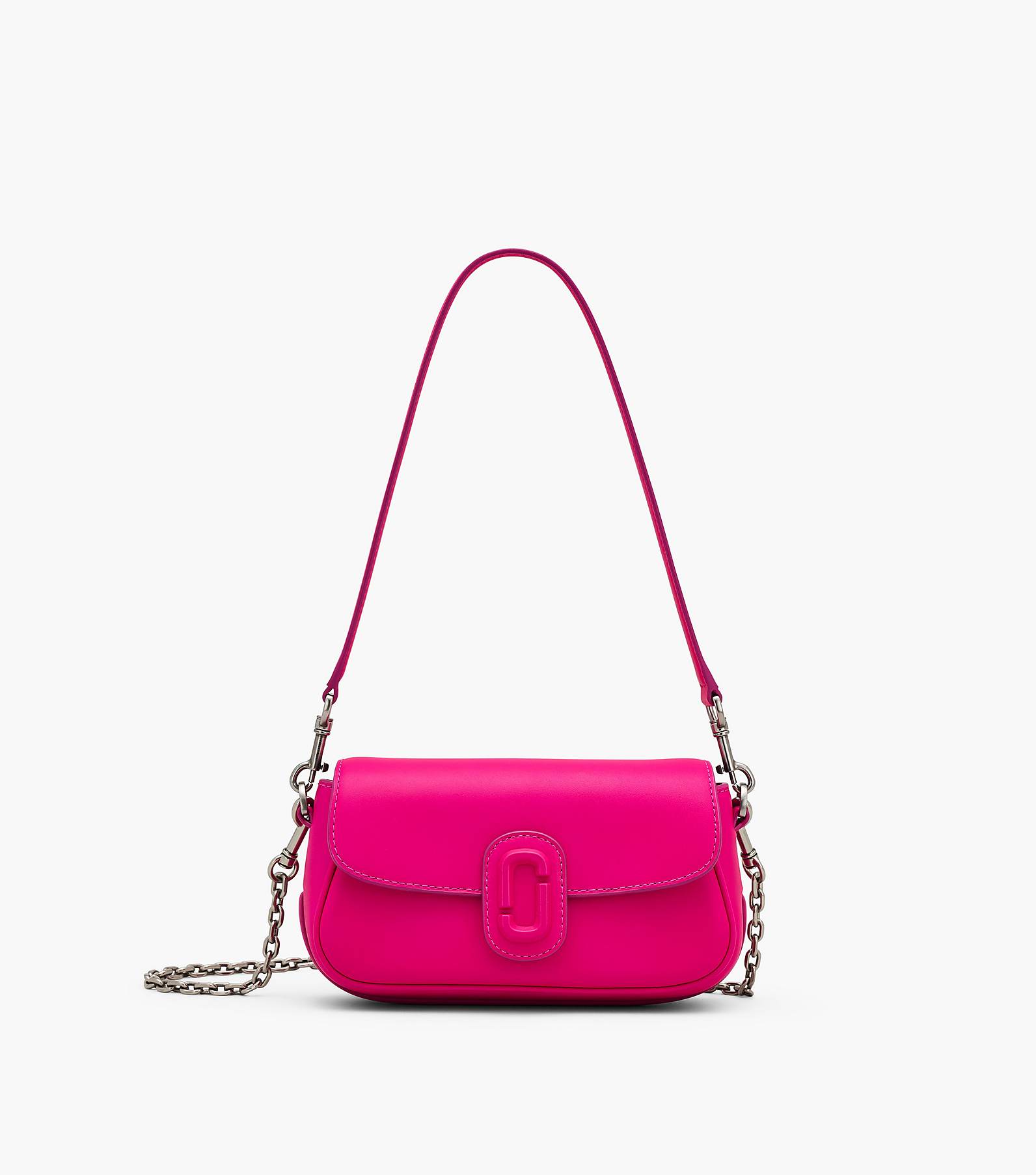 THE LEATHER COVERED J MARC SHOULDER BAG SMALL
