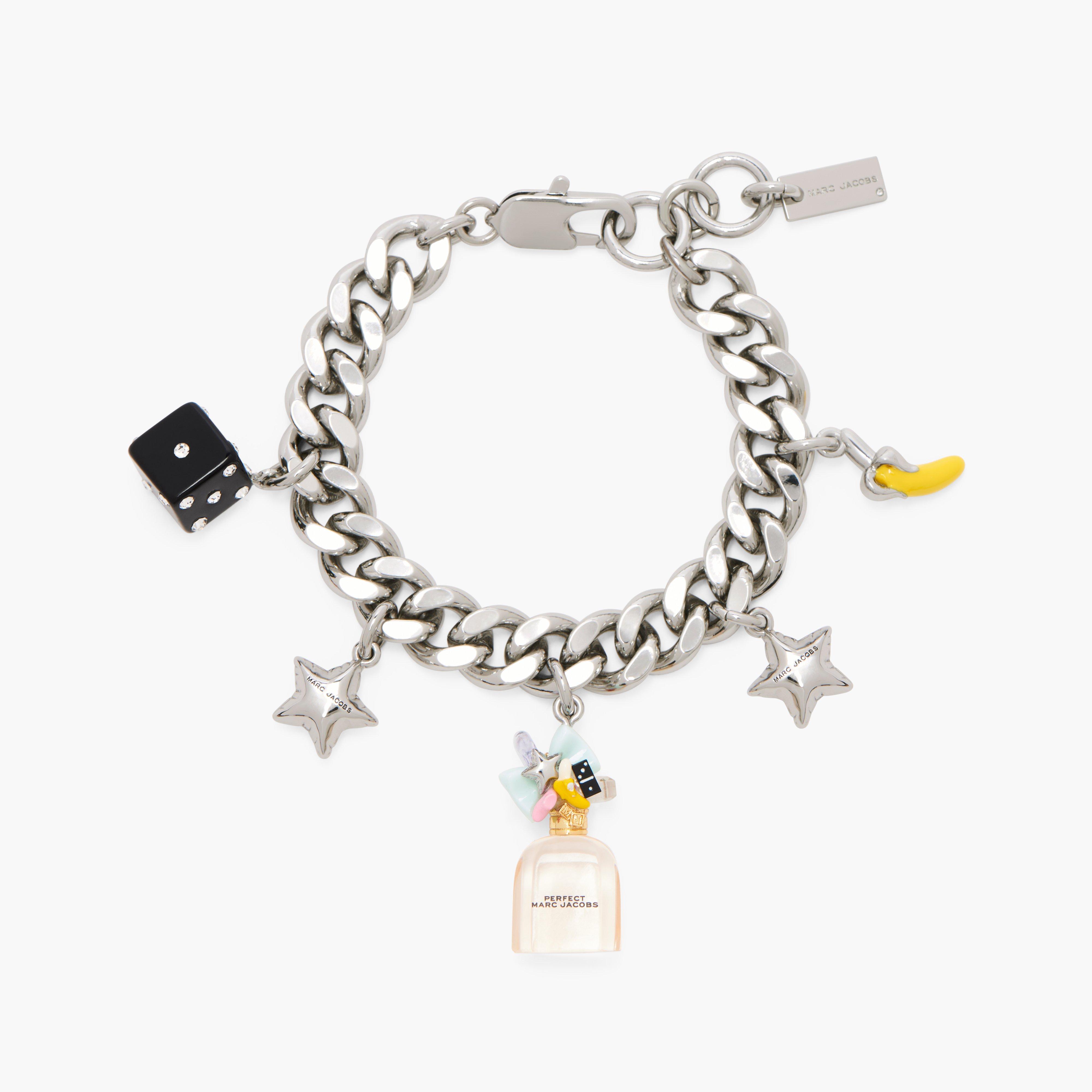 Marc by Marc jacobs Perfect Charm Bracelet,SILVER/PINK MULTI