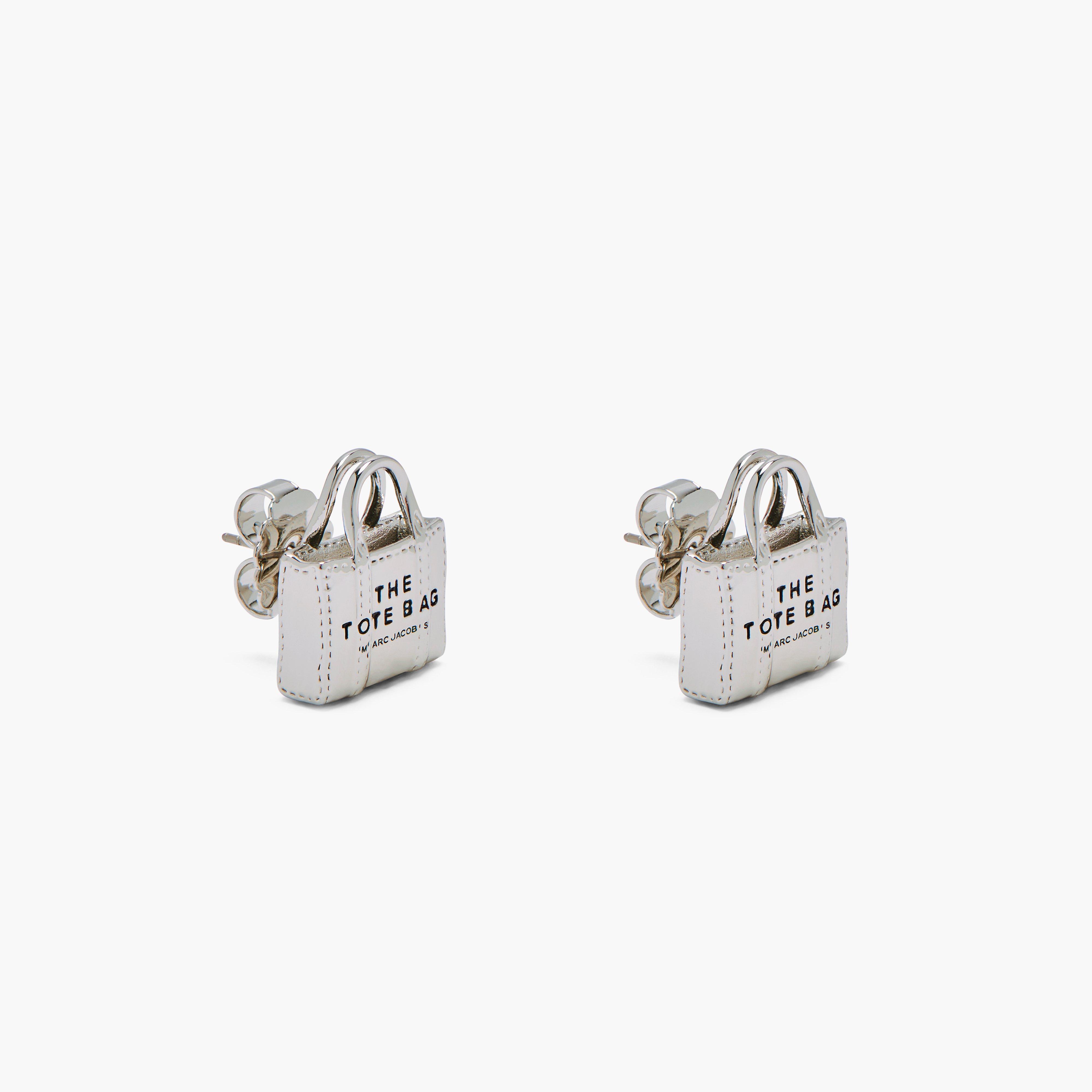 Marc by Marc jacobs The Tote Bag Studs,LIGHT ANTIQUE SILVER