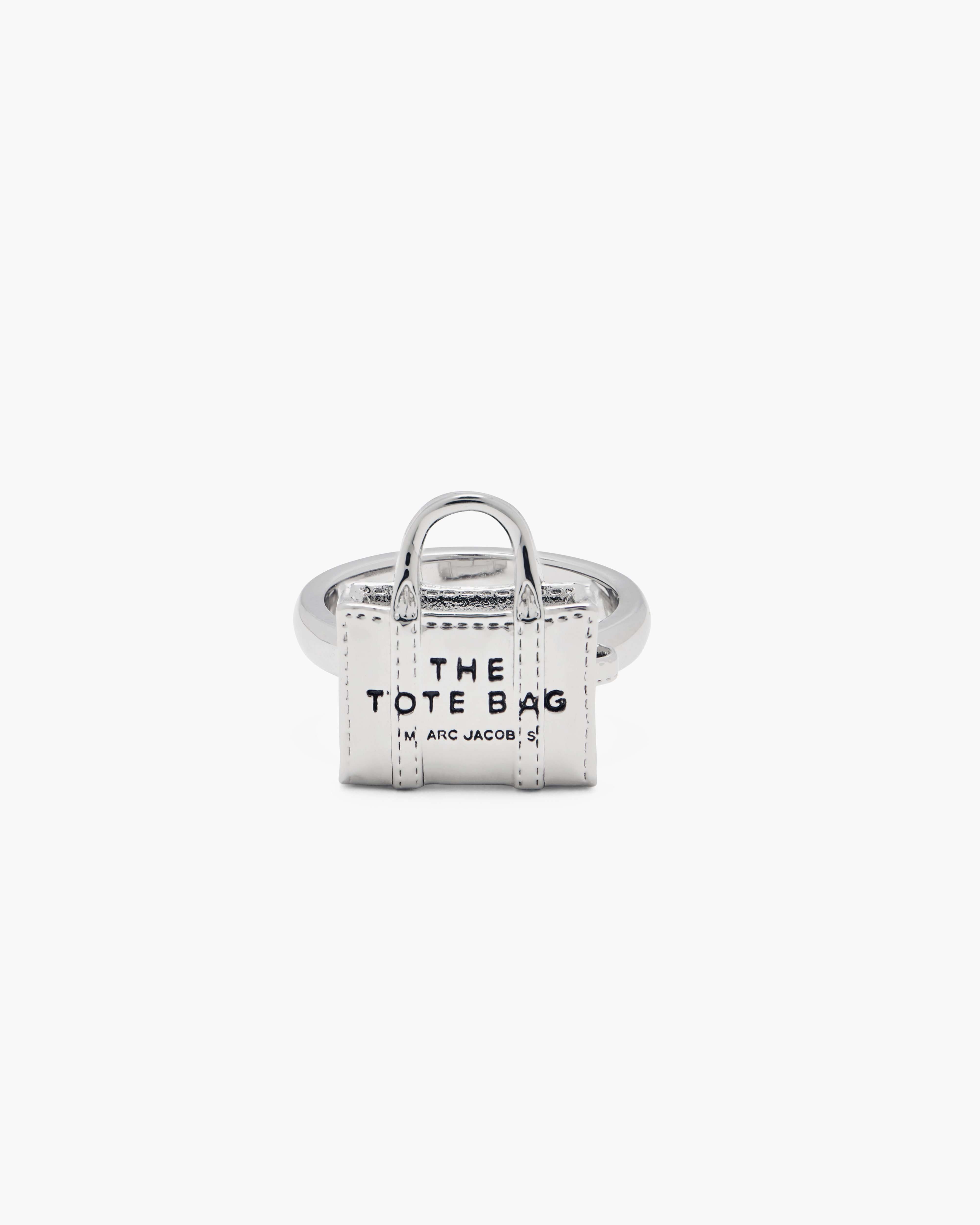 The Tote Bag Ring in Light Antique Silver