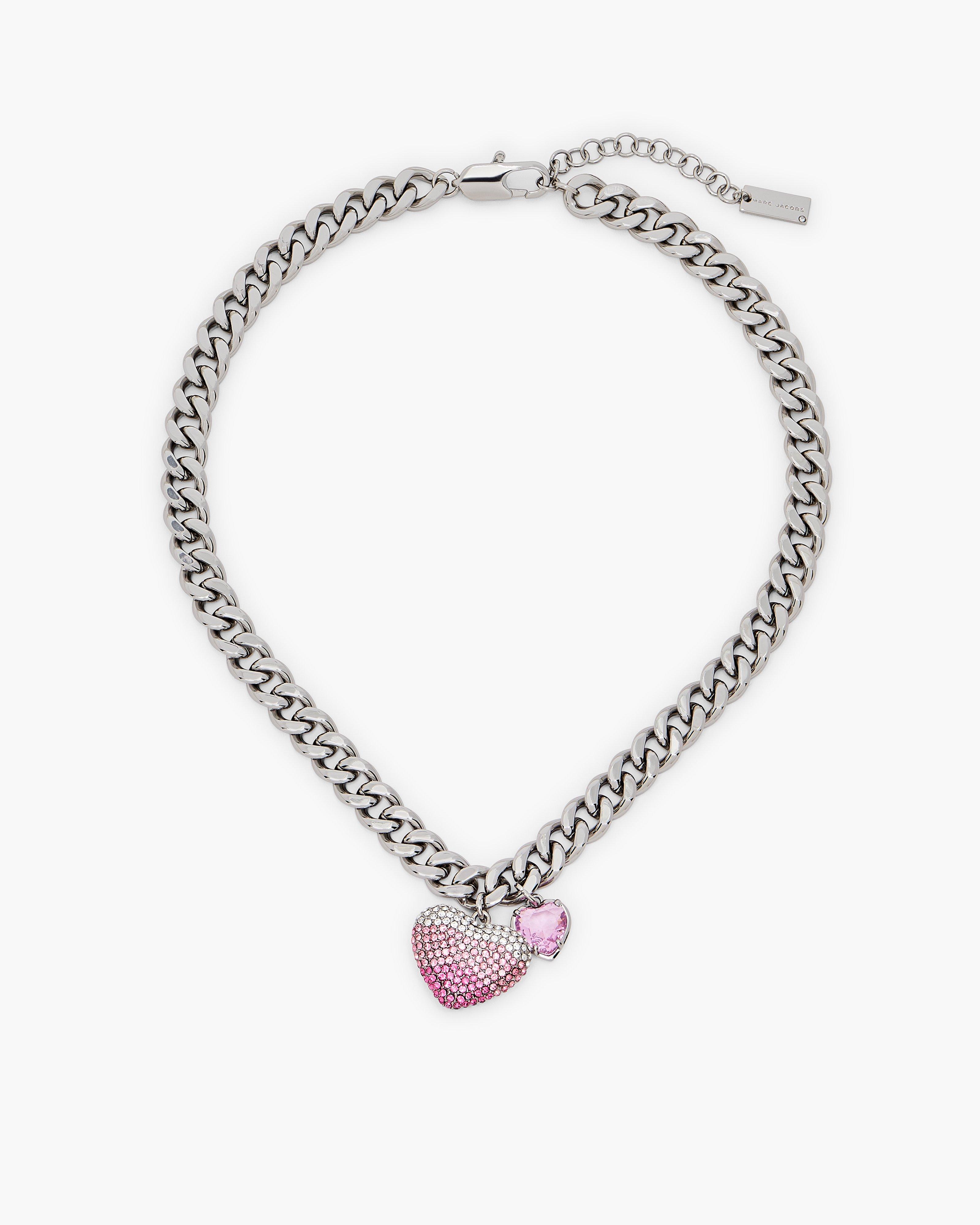 マークジェイコブス ザ ハートチャーム チェーンショルダー ストラップ