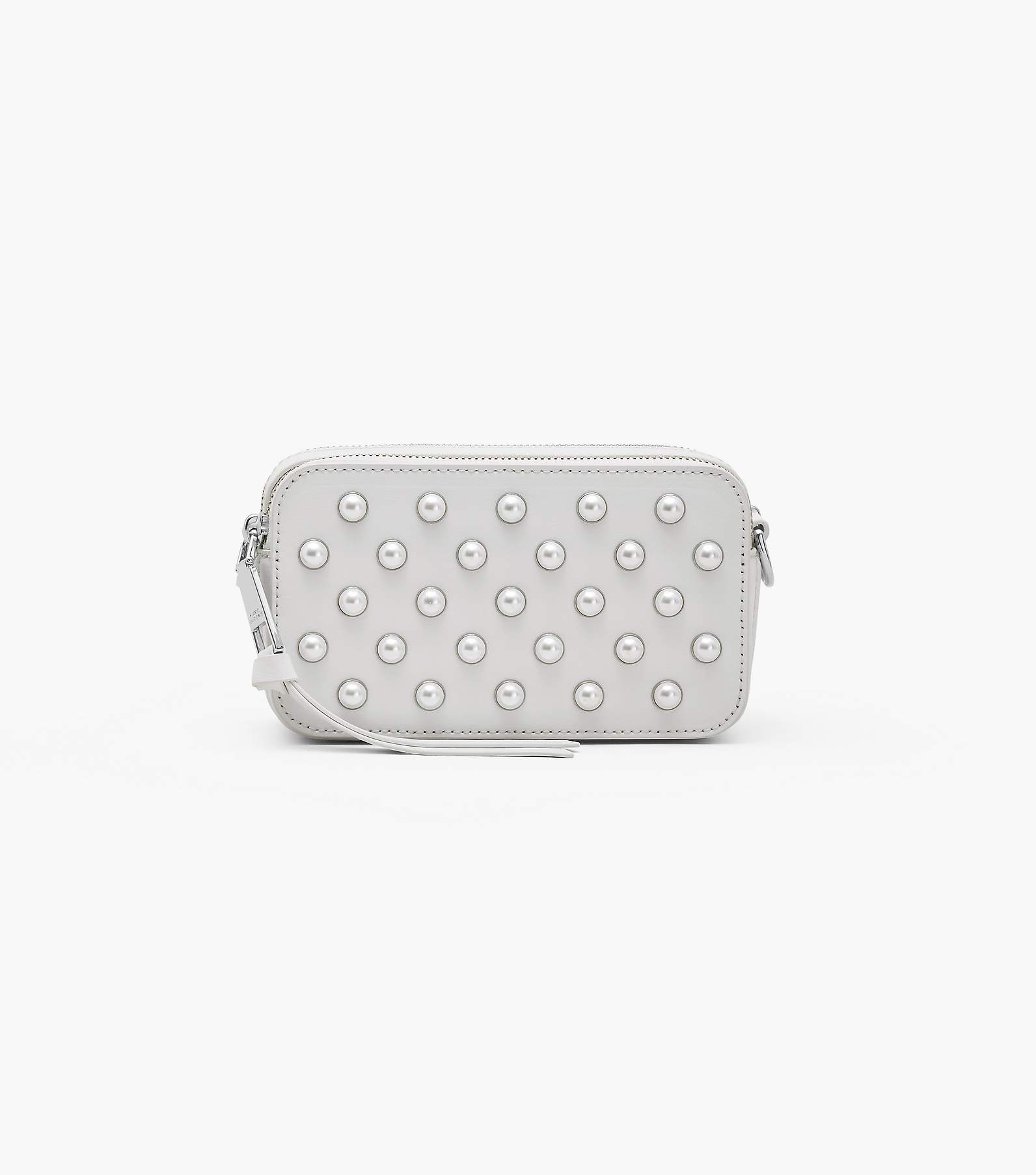 MARC JACOBS Saffiano Sequin Crystal Embellished Small Snapshot