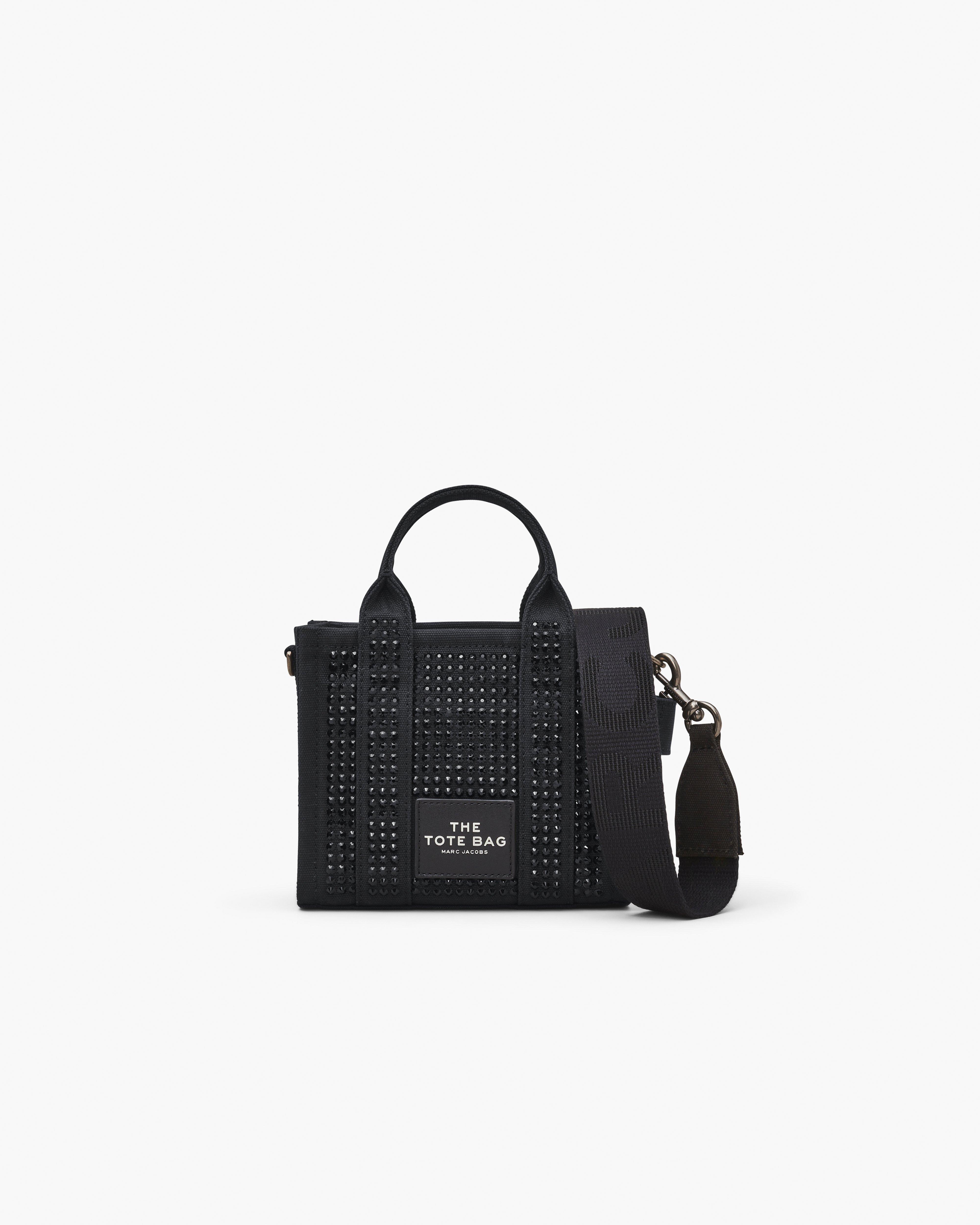 MARC JACOBS Marc Jacobs The Crystal Canvas Crossbody Tote Bag in Black Crystal