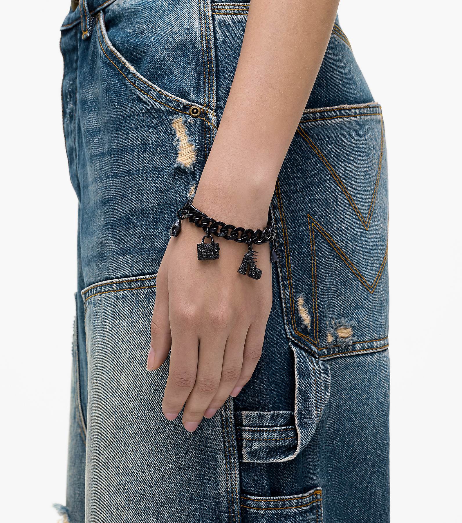 The Pave Mini Icon Charm Bracelet(null)