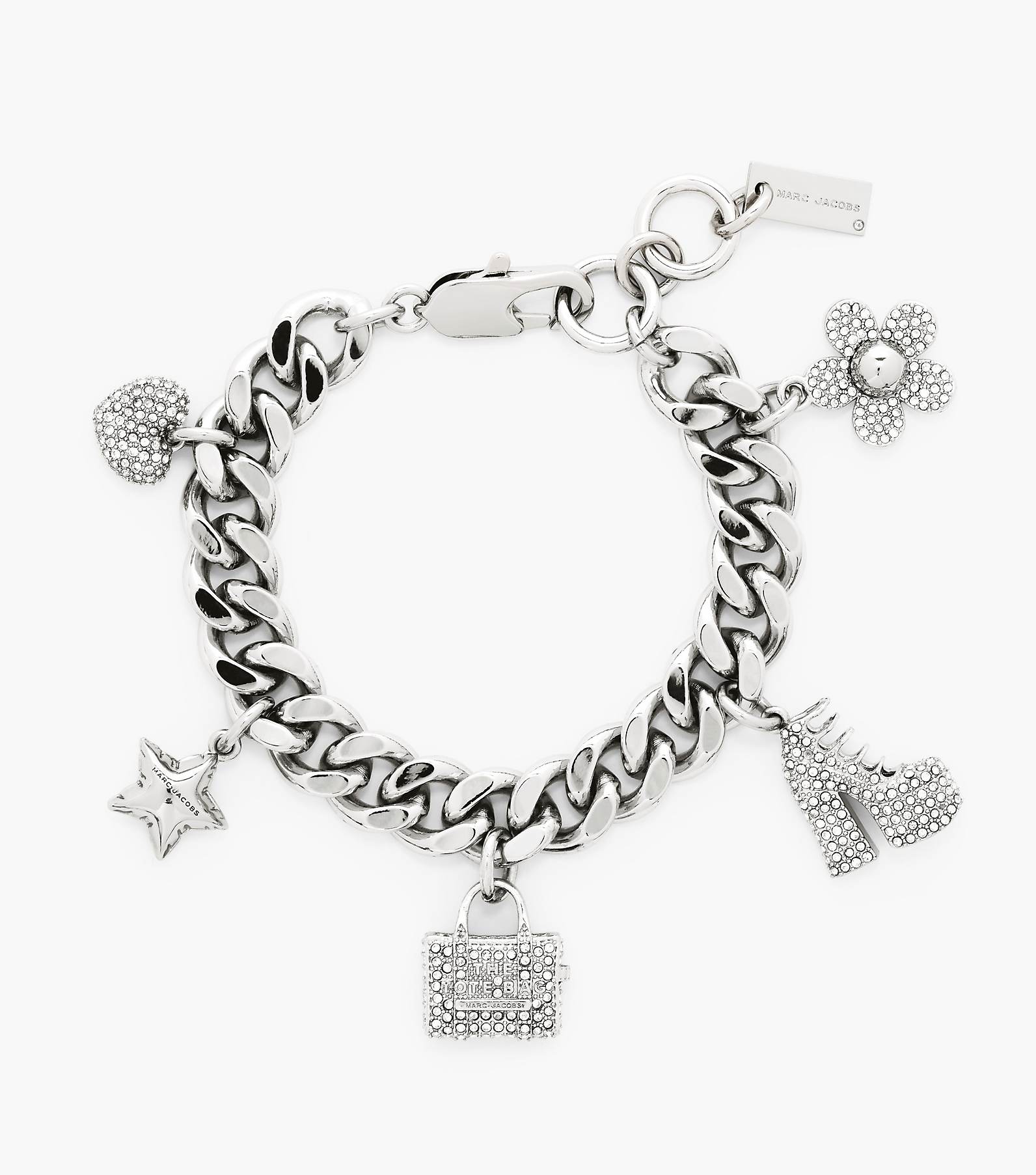 The Pave Mini Icon Charm Bracelet, Marc Jacobs