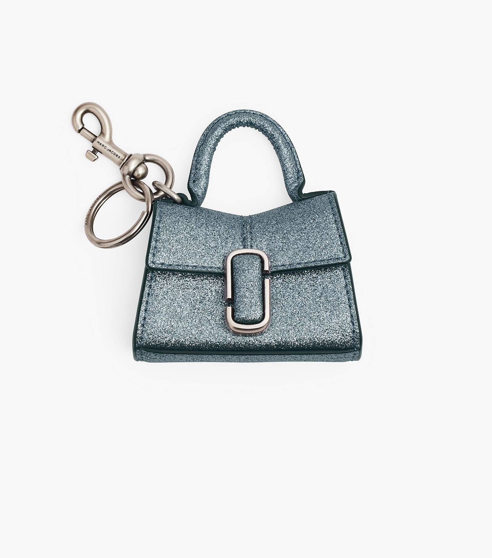 Marc Jacobs Nano Snapshot Leather Charm Pouch in Blue