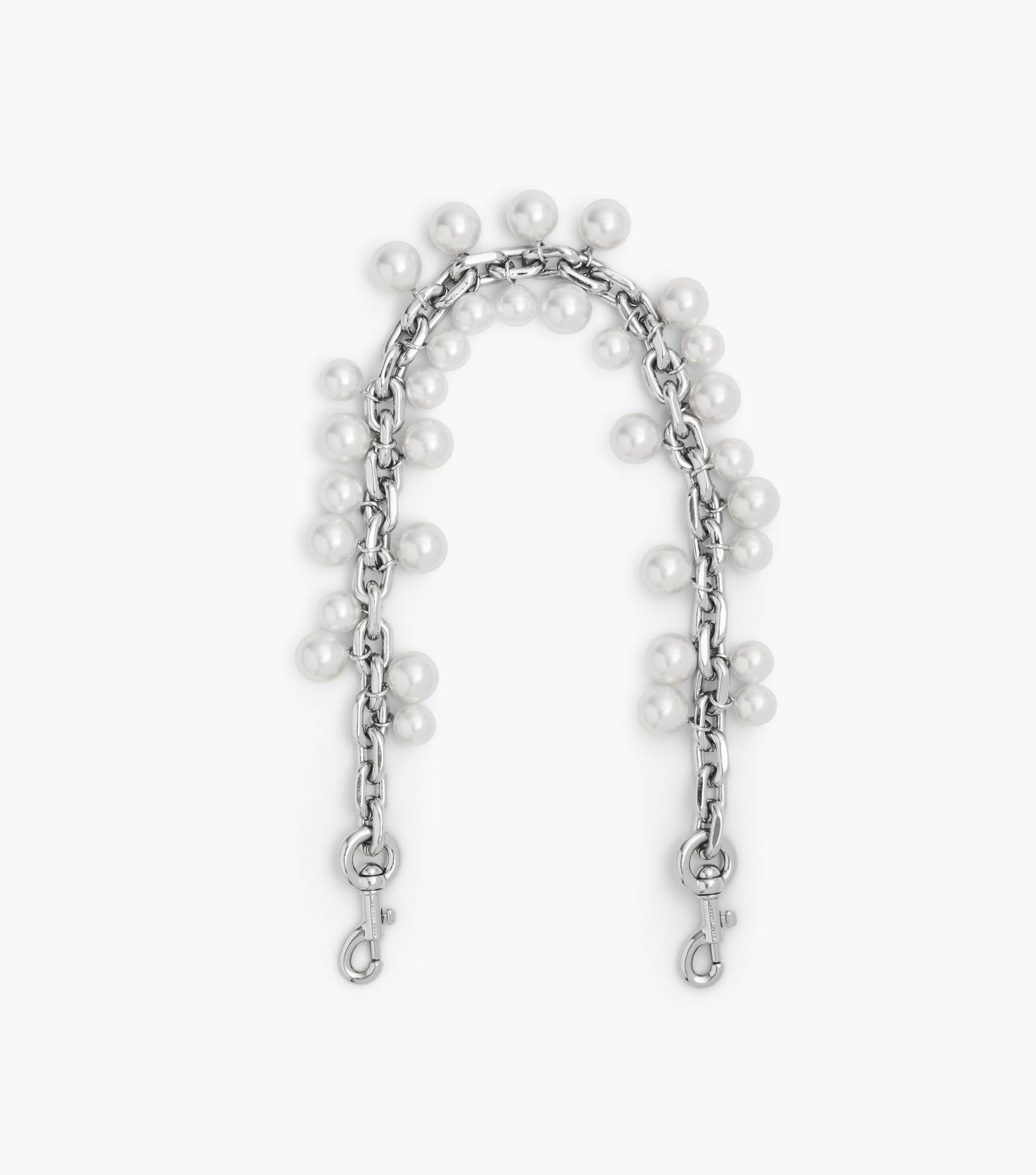 Marc Jacobs Silver 'The Heart Charm Chain' Shoulder Strap