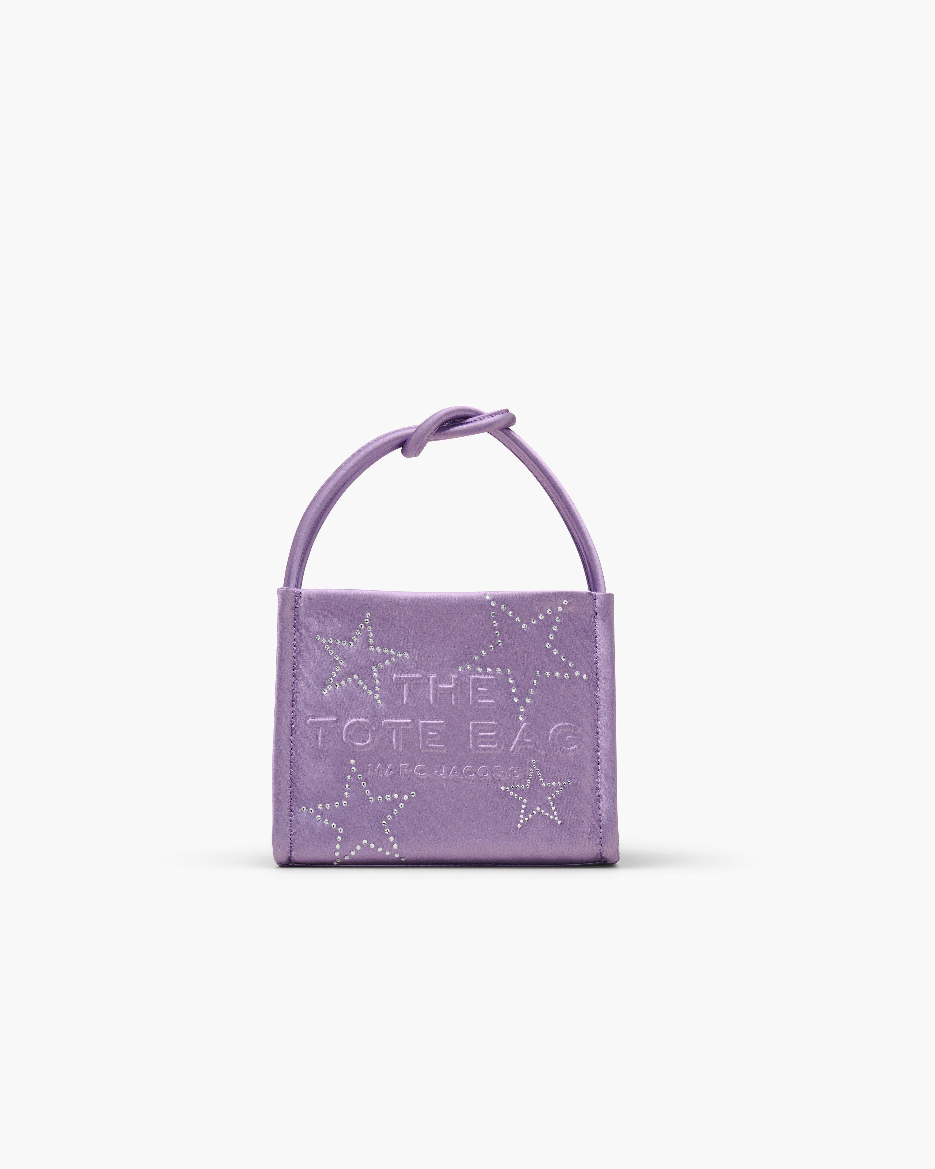 MARC JACOBS Marc Jacobs The Star Satin Mini Tote Bag in Lilac