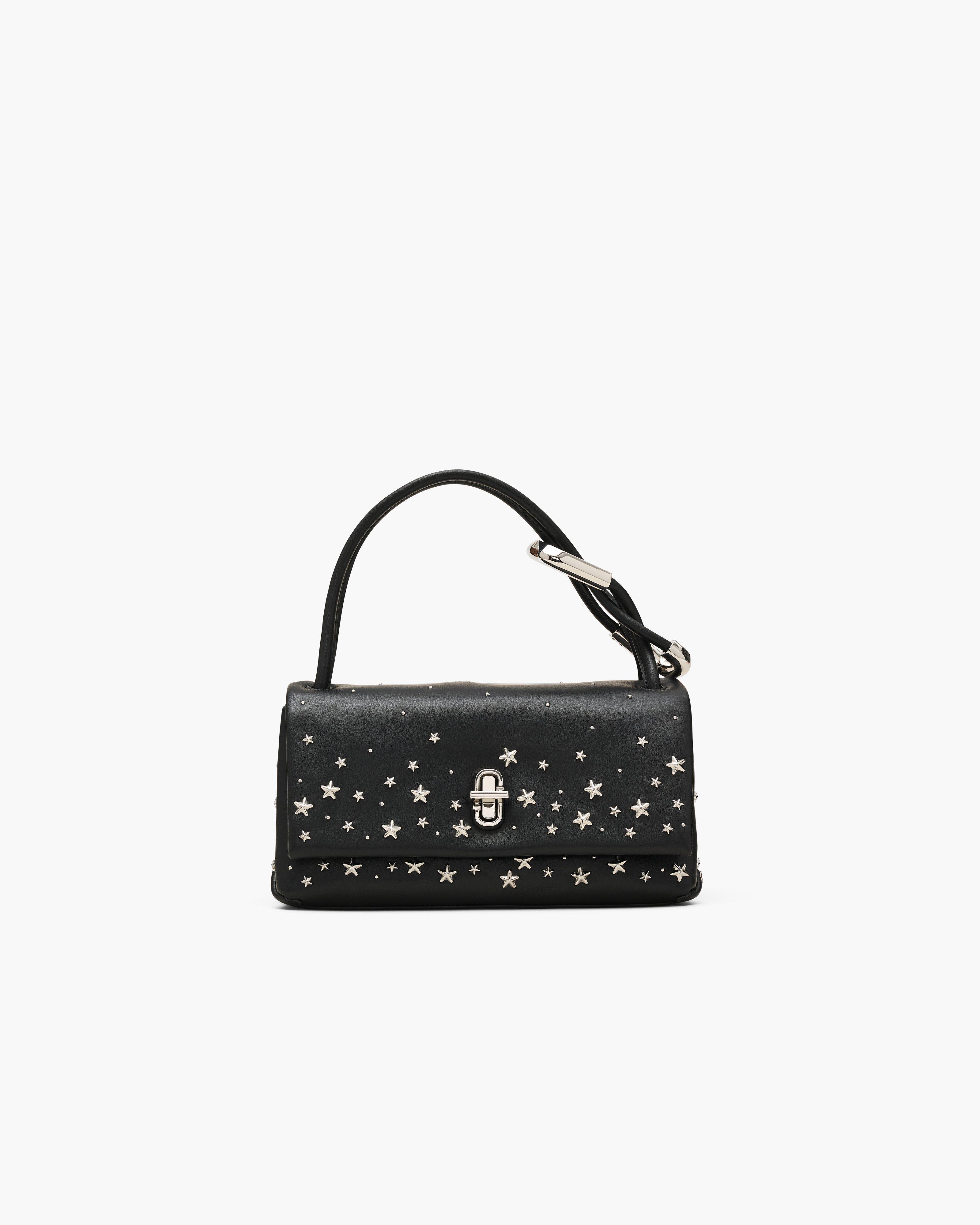 MARC JACOBS Marc Jacobs The Star-Studded Leather Mini Dual Bag in Black
