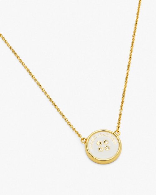 ネックレス・ペンダント Button Pendant Necklace - Marc Jacobs - l - Gold The Button Pendant Necklace | Marc Jacobs | Official Site