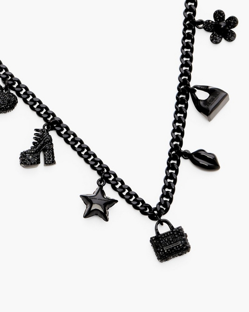 MARC JACOBS ミニアイコンパヴェチャームネックレス ミニ アイコン パヴェ チャーム ネックレス | マーク