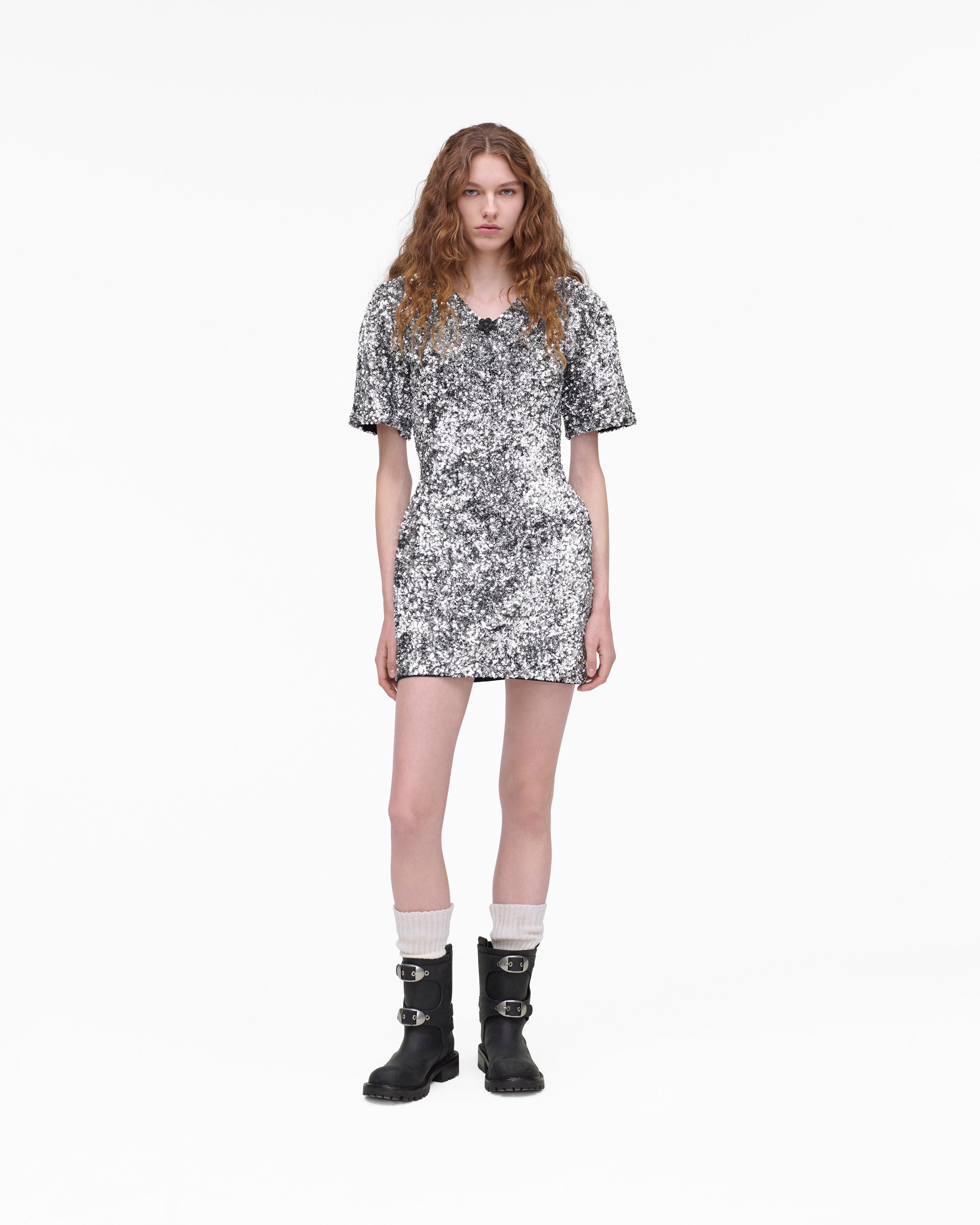 MARC JACOBS Marc Jacobs Sequin V-Neck Knit Dress