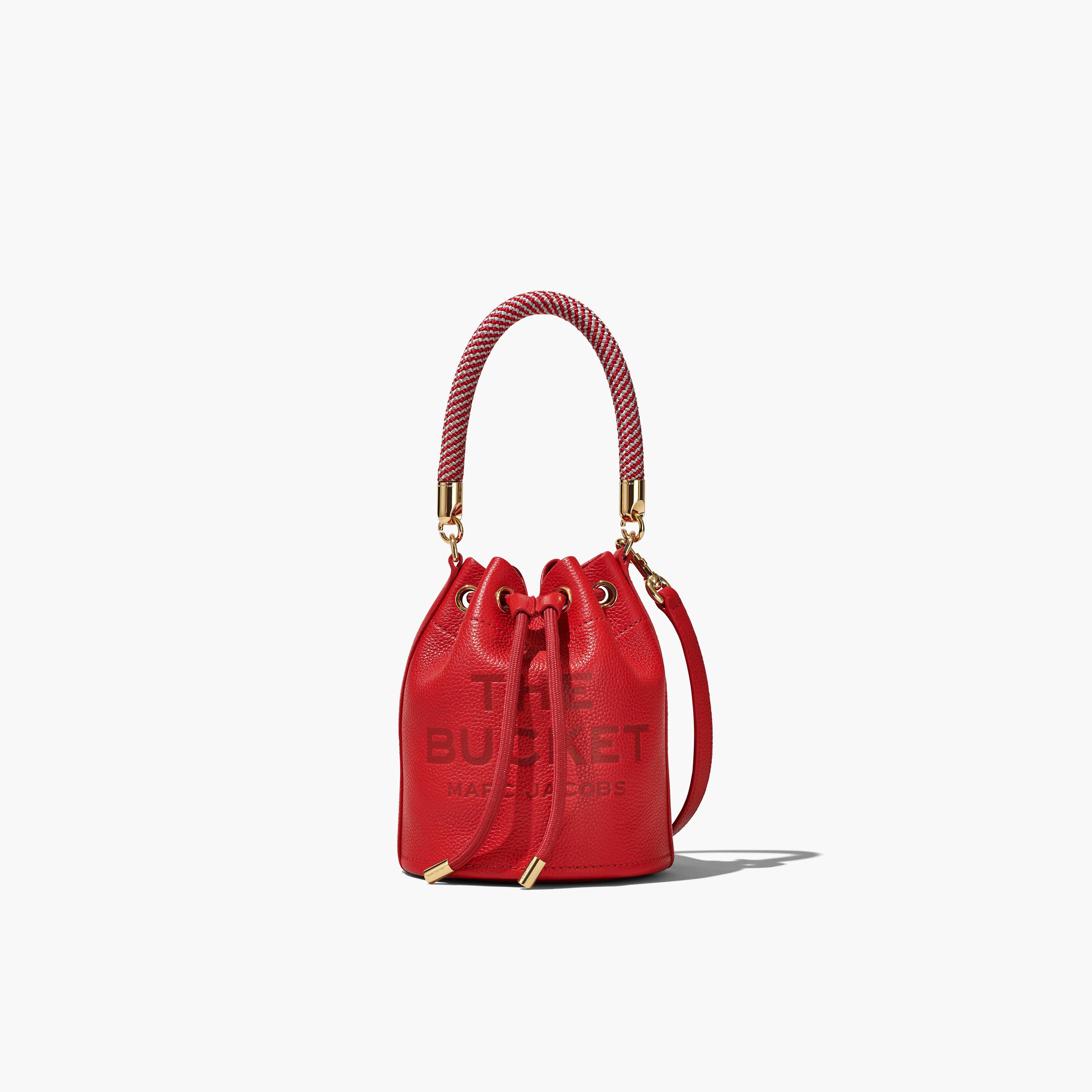 마크 바이 마크 제이콥스 Marc by Marc jacobs The Leather Mini Bucket Bag,TRUE RED