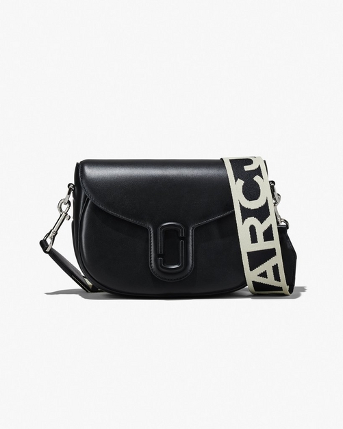 Marc jacobs black saddle bag deals