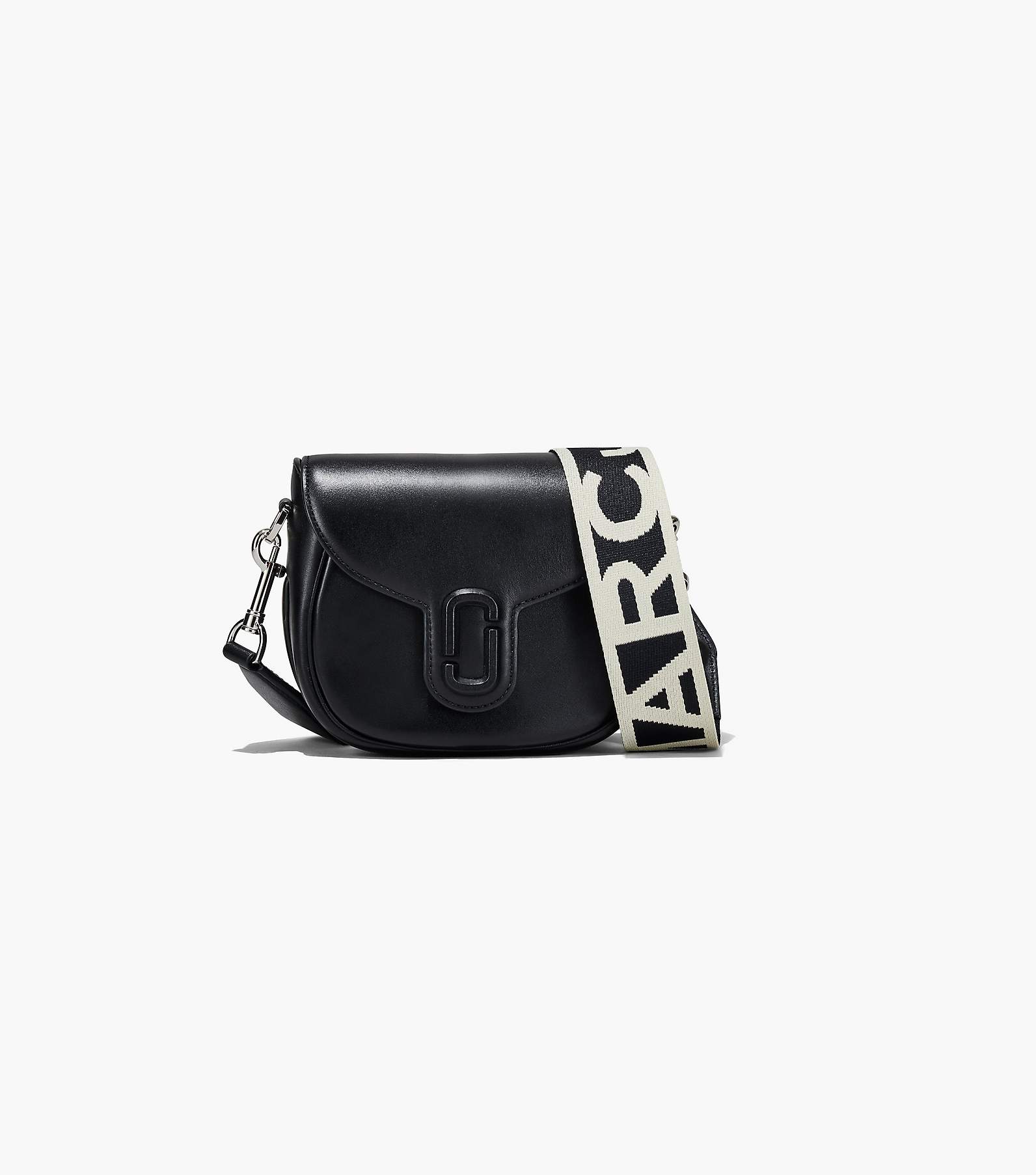 MARC JACOBS New Black Multi Small Logo strap Snapshot Camera Crossbody Bag