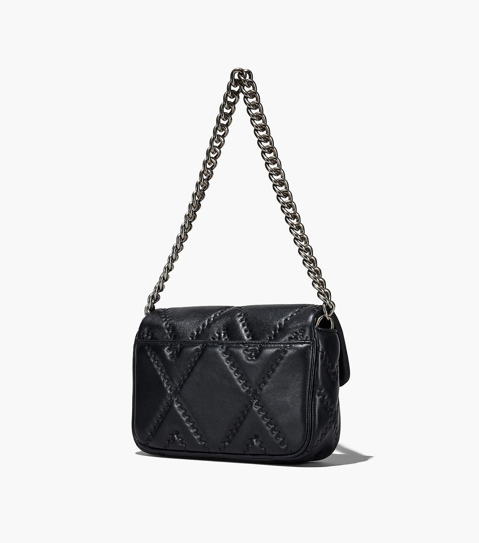 Marc Jacobs Quilted Faux Leather Shoulder Bag in Gray