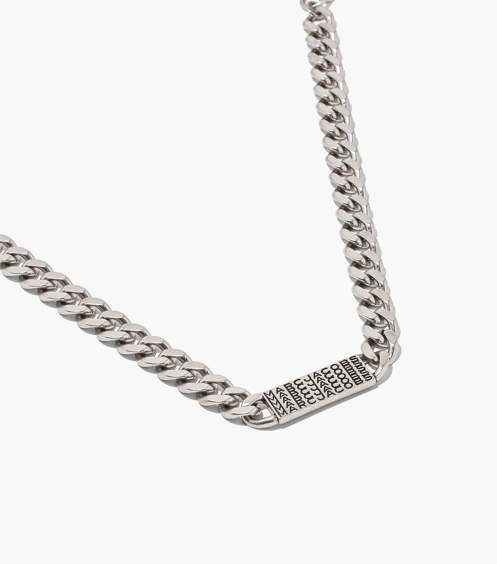 The Barcode Monogram ID Chain Necklace