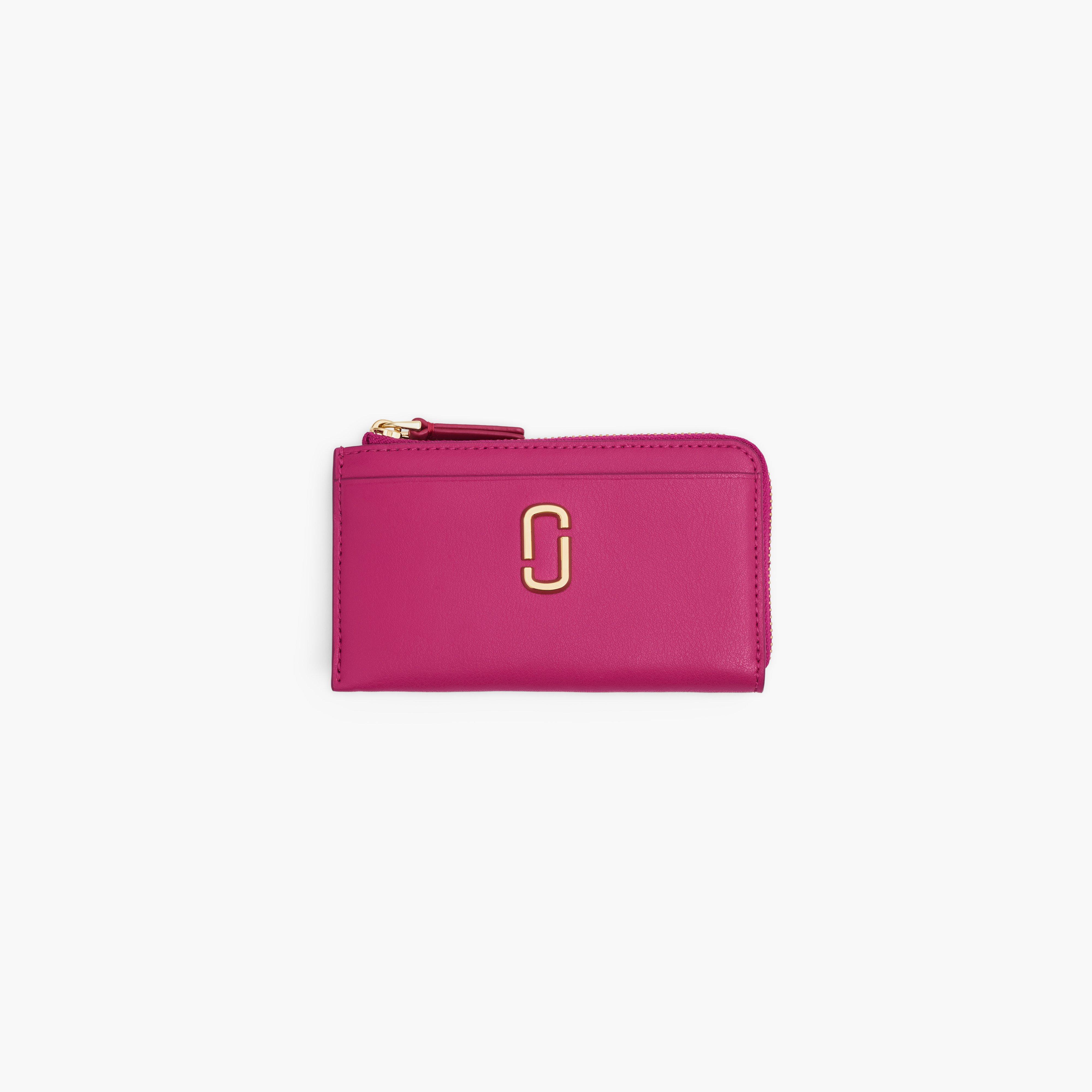 The J Marc Top Zip Multi Wallet - LIPSTICK PINK