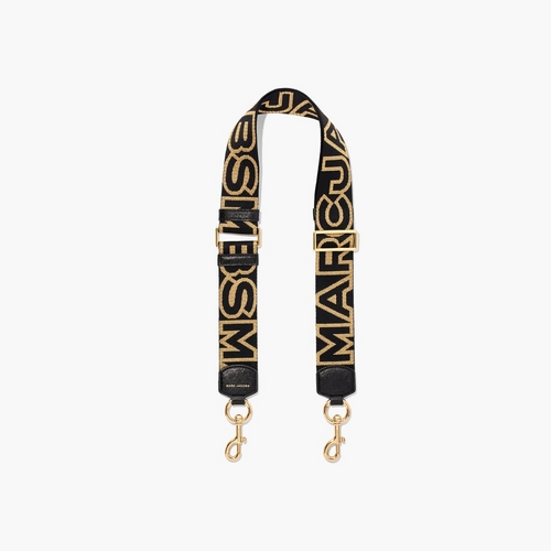 Marc Jacobs The Logo DTM Webbing Strap Black, Shoulder Strap