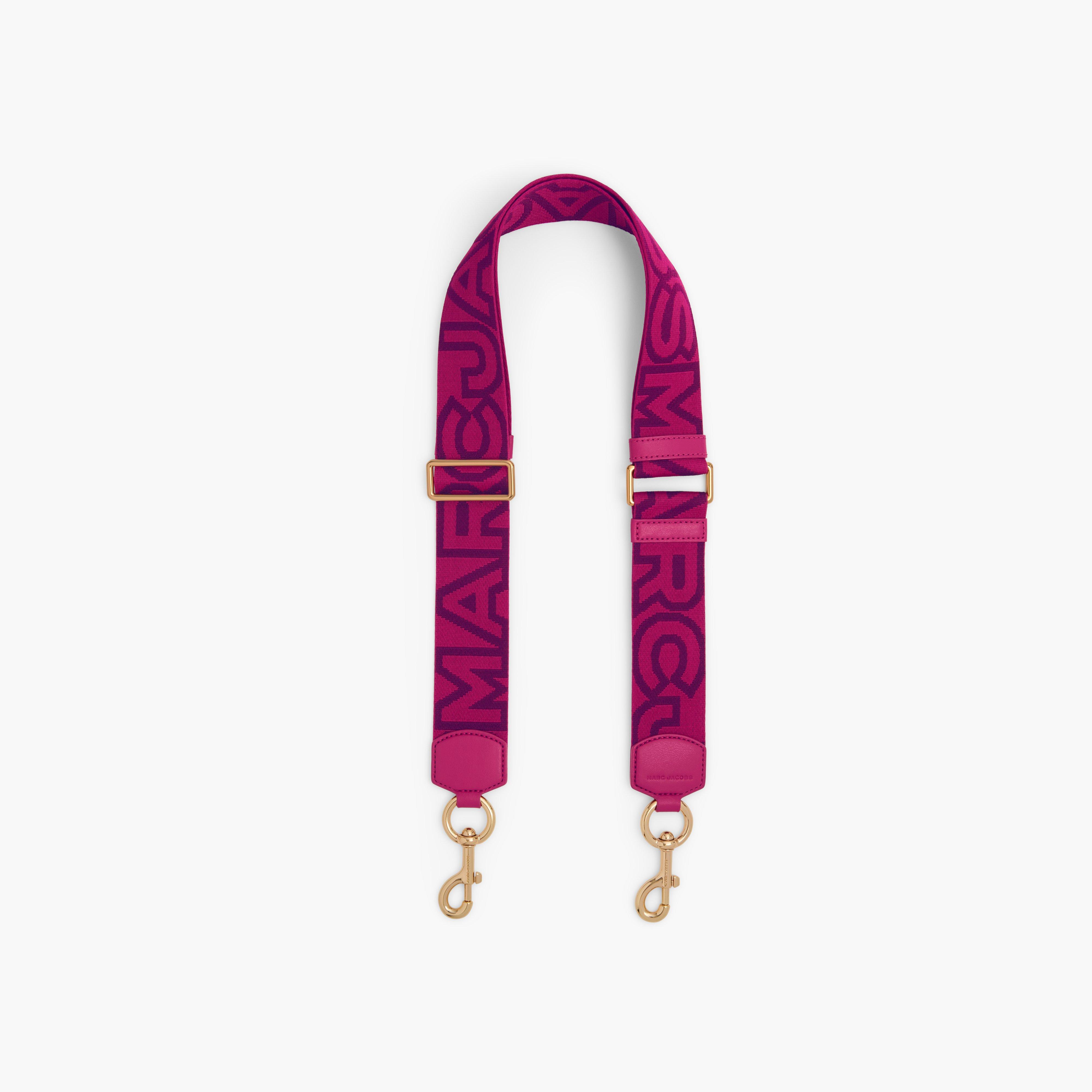 The Outline Logo Webbing Strap - LIPSTICK PINK MULTI
