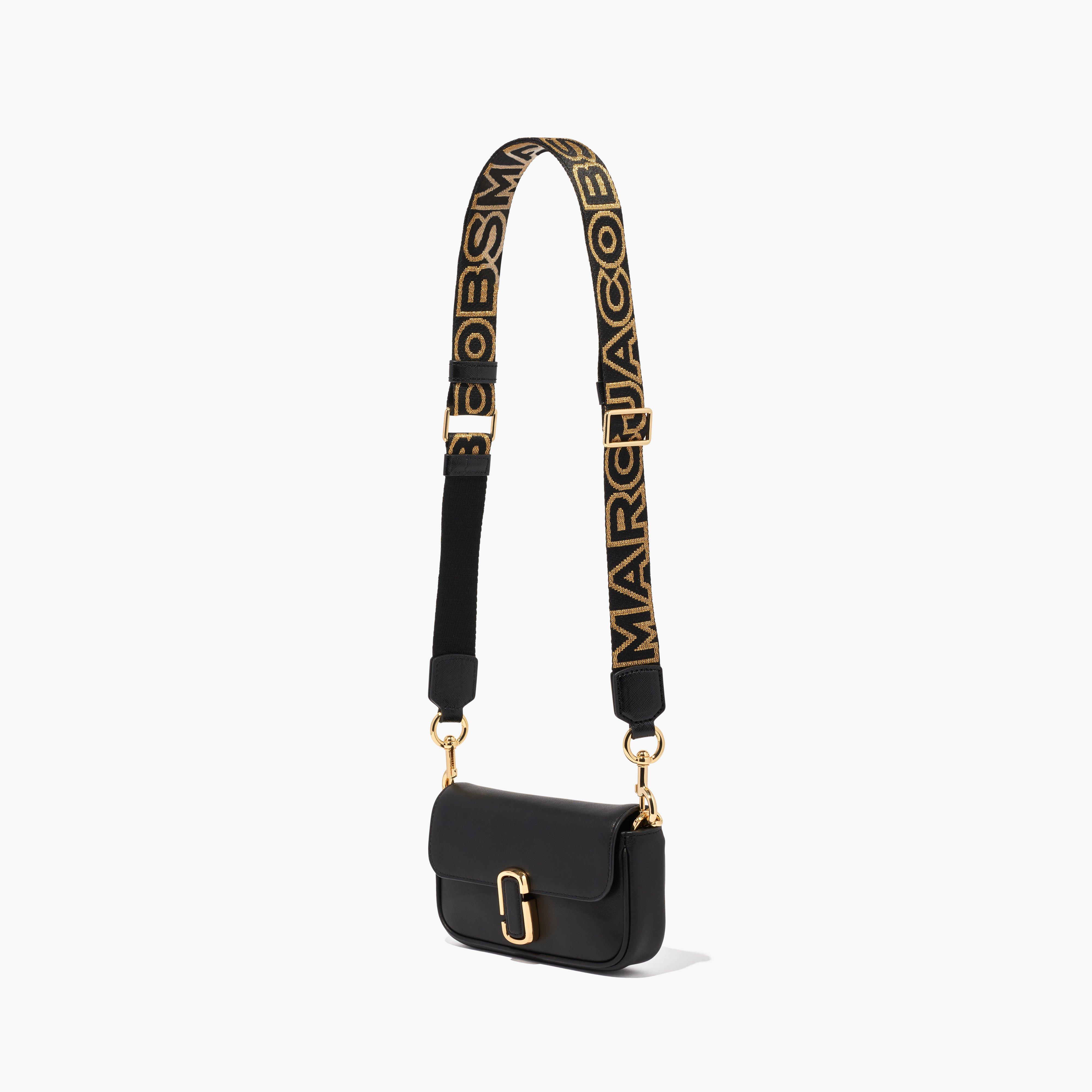 Webbing logo embroidered bag strap