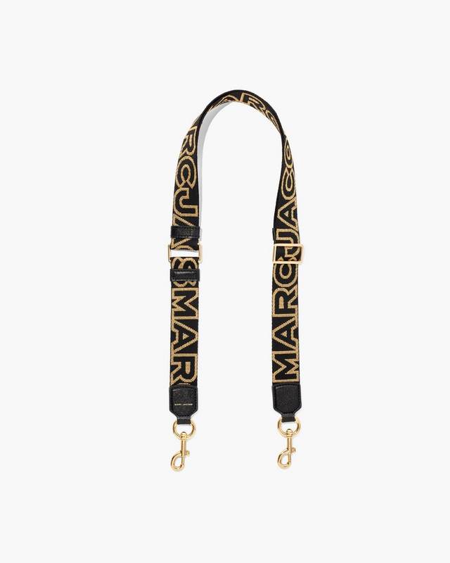 Marc Jacobs Chain Link Print Bag Strap in Black
