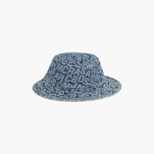 The Jumbled Monogram Denim Bucket Hat | Marc Jacobs | Official Site