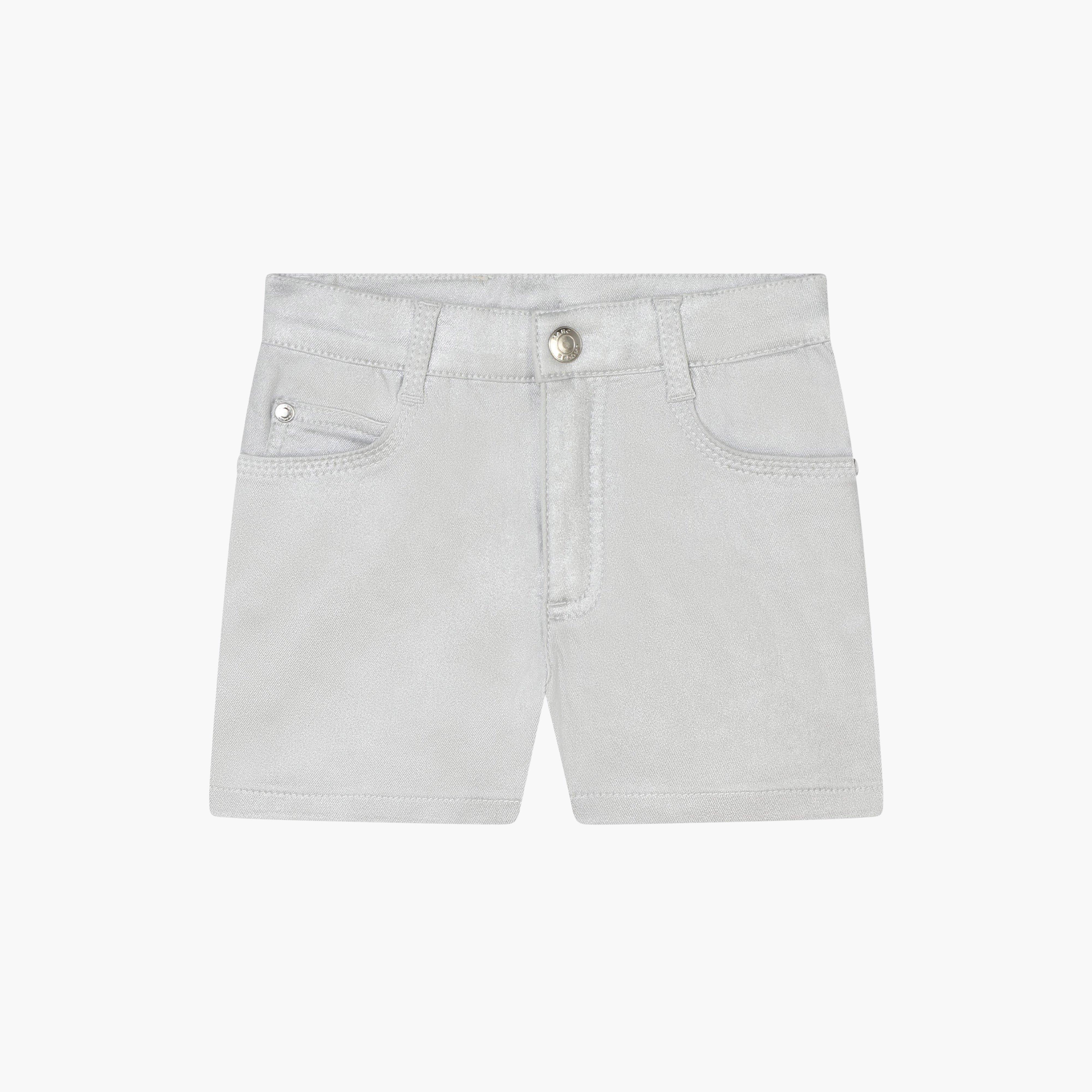 Marc Jacobs Kids logo-embossed cotton shorts - Yellow