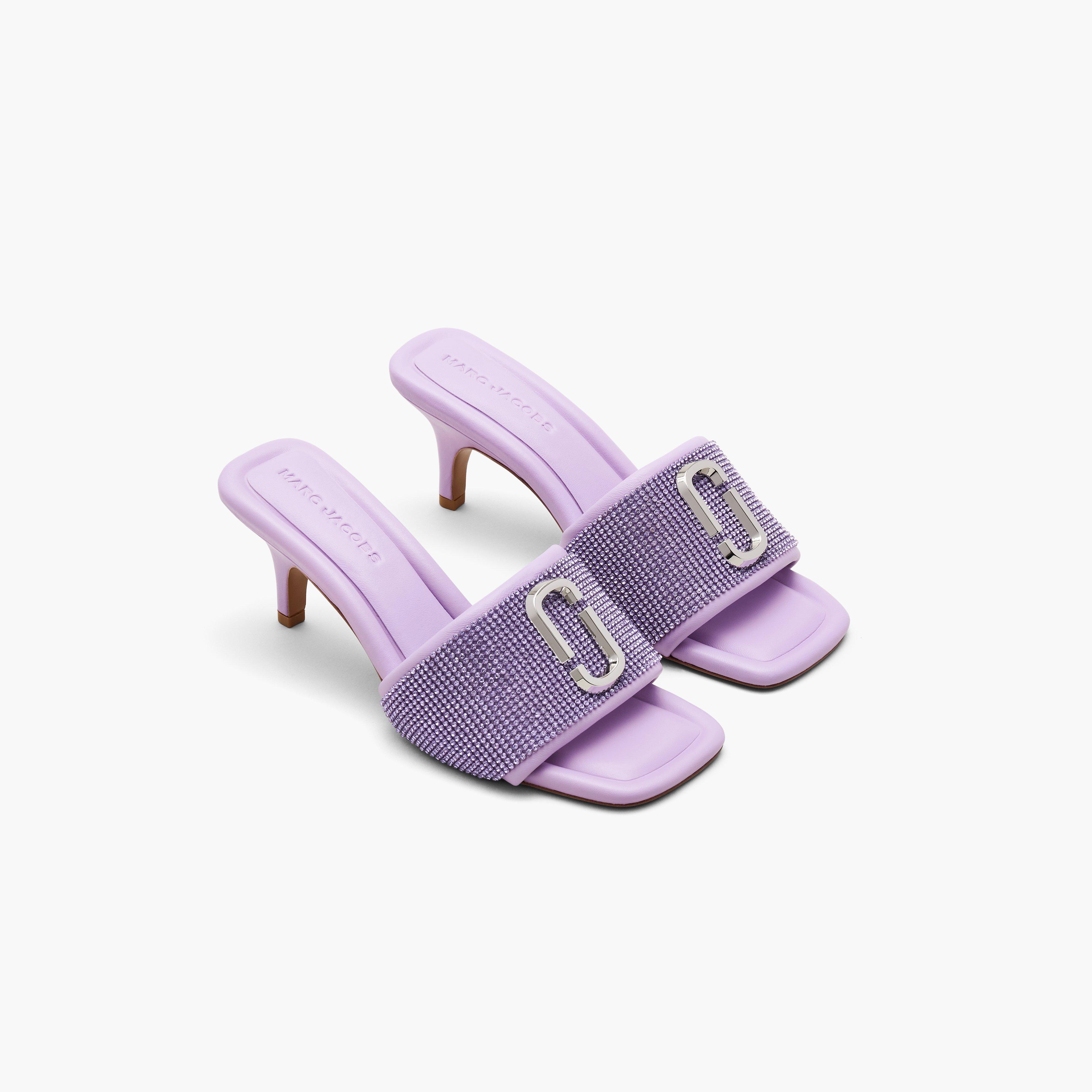 The Rhinestone J Marc Heeled Sandal | Marc Jacobs | Official Site