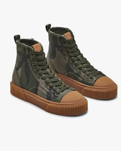 The Camo Jacquard High Top Sneaker Marc Jacobs Official Site
