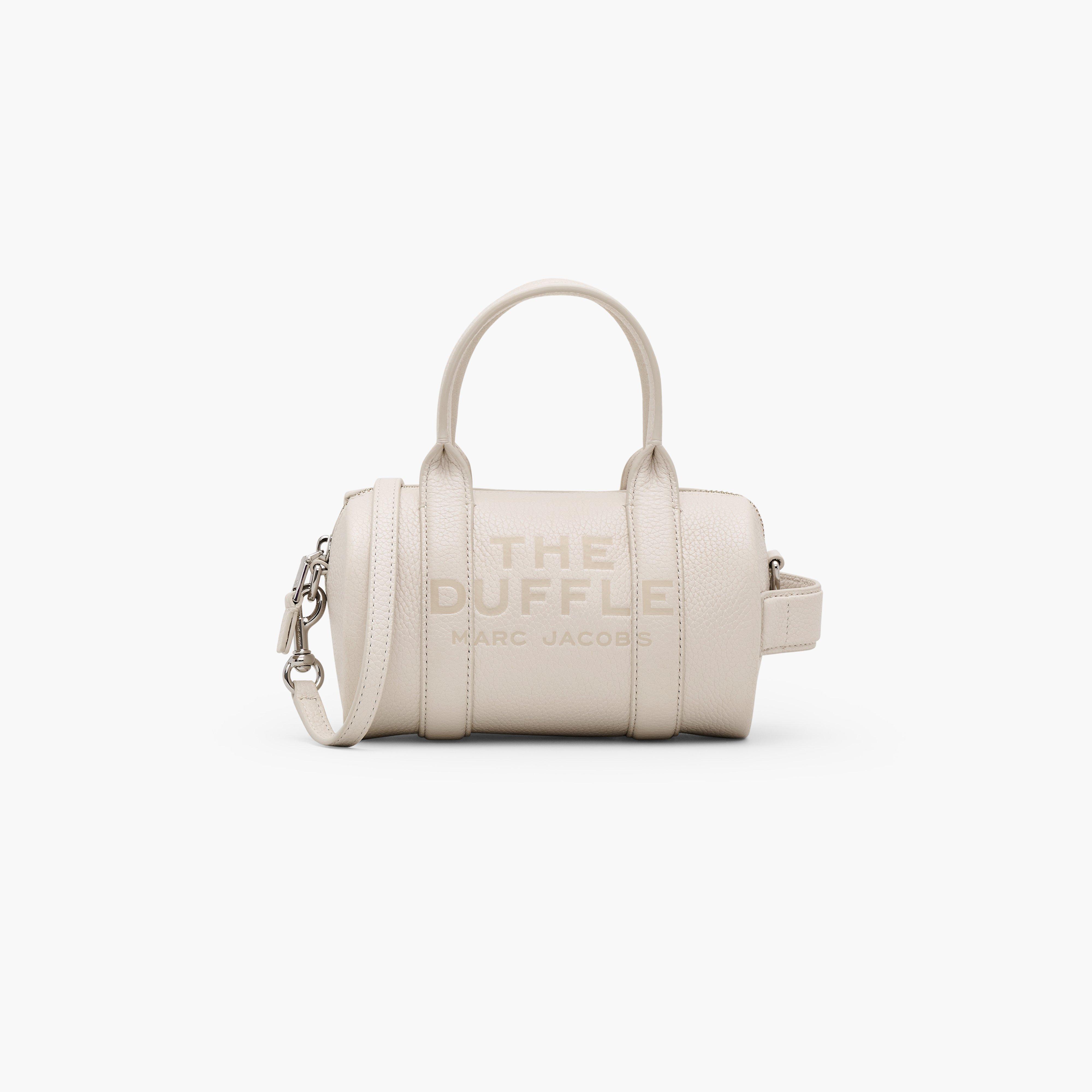 Marc by Marc jacobs The Leather Mini Duffle Bag,COTTON/SILVER